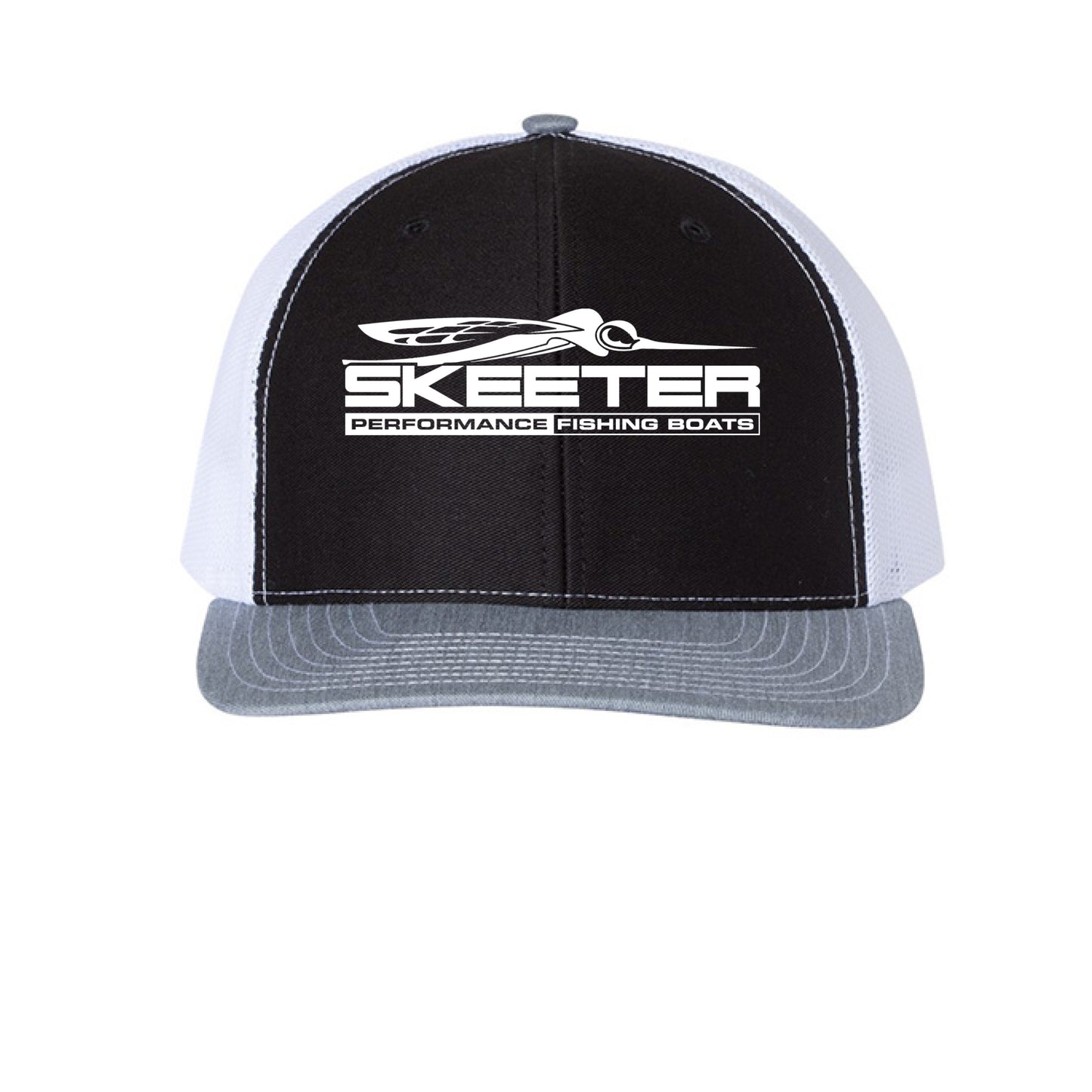 Black/ White/ Heather Grey - FRONT