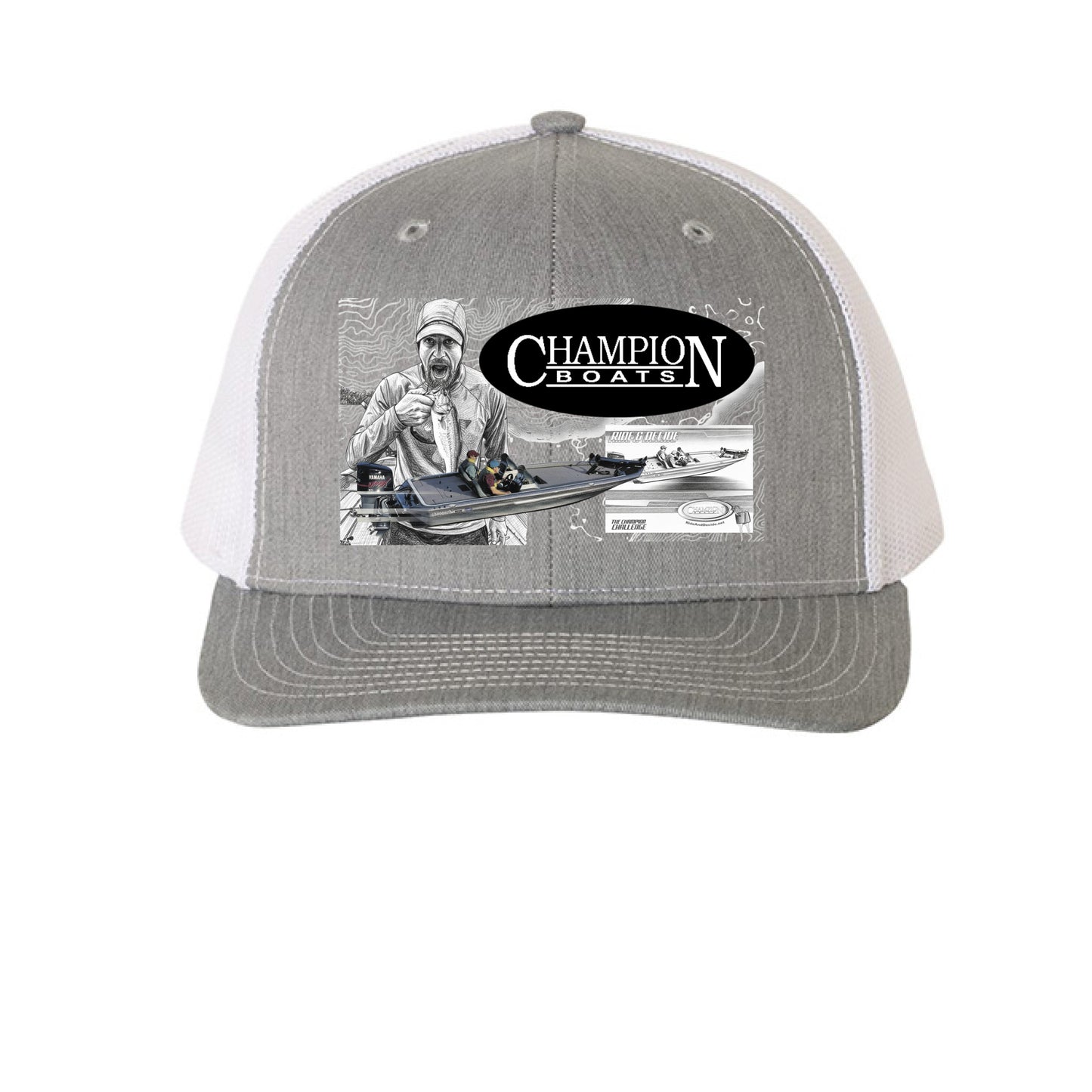 Heather Grey/ White - FRONT