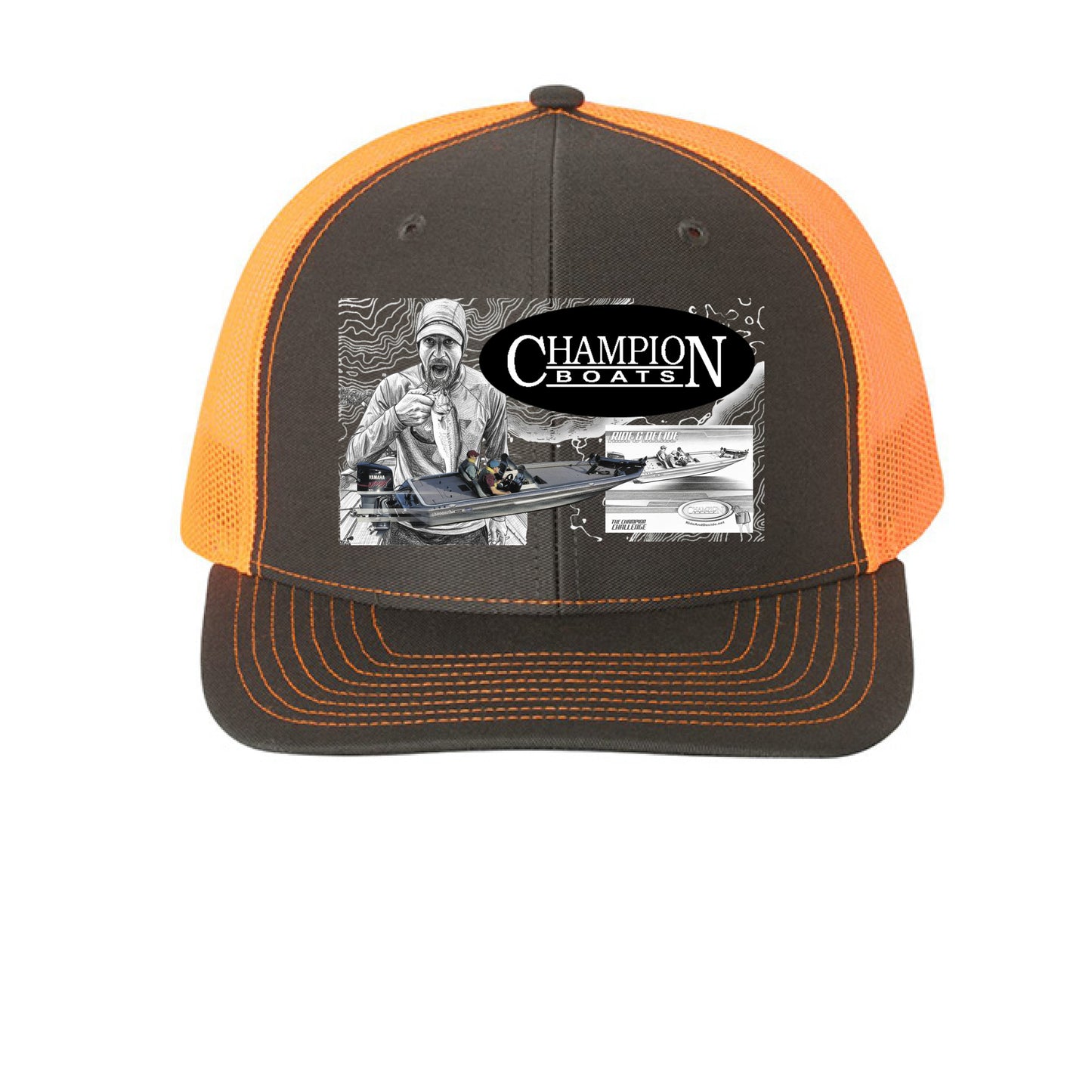Charcoal/ Neon Orange - FRONT