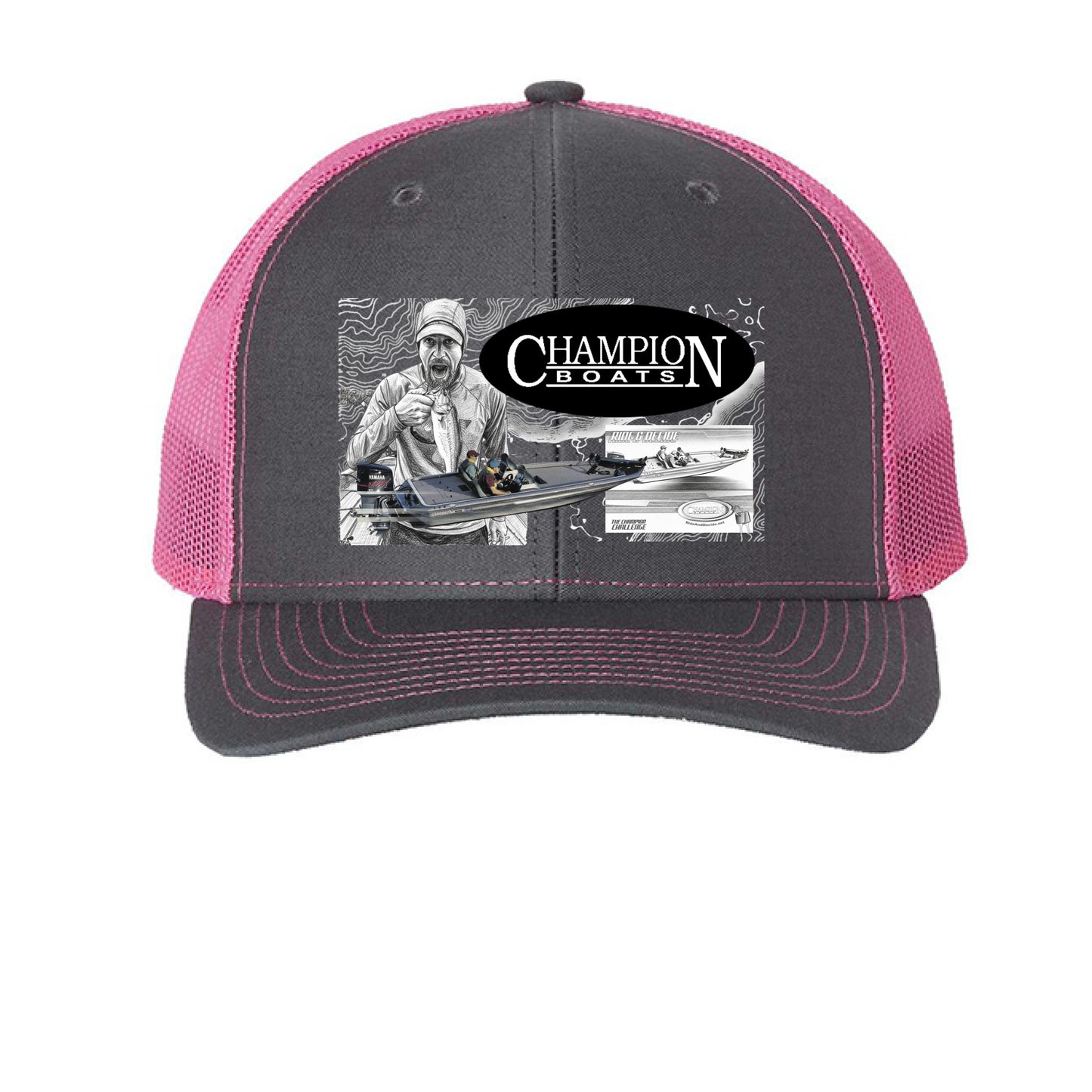 Charcoal/ Neon Pink - FRONT