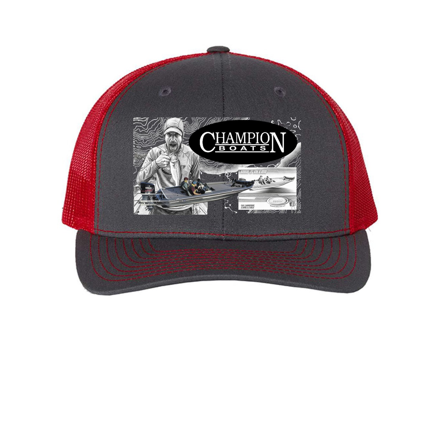 Charcoal/ Red - FRONT