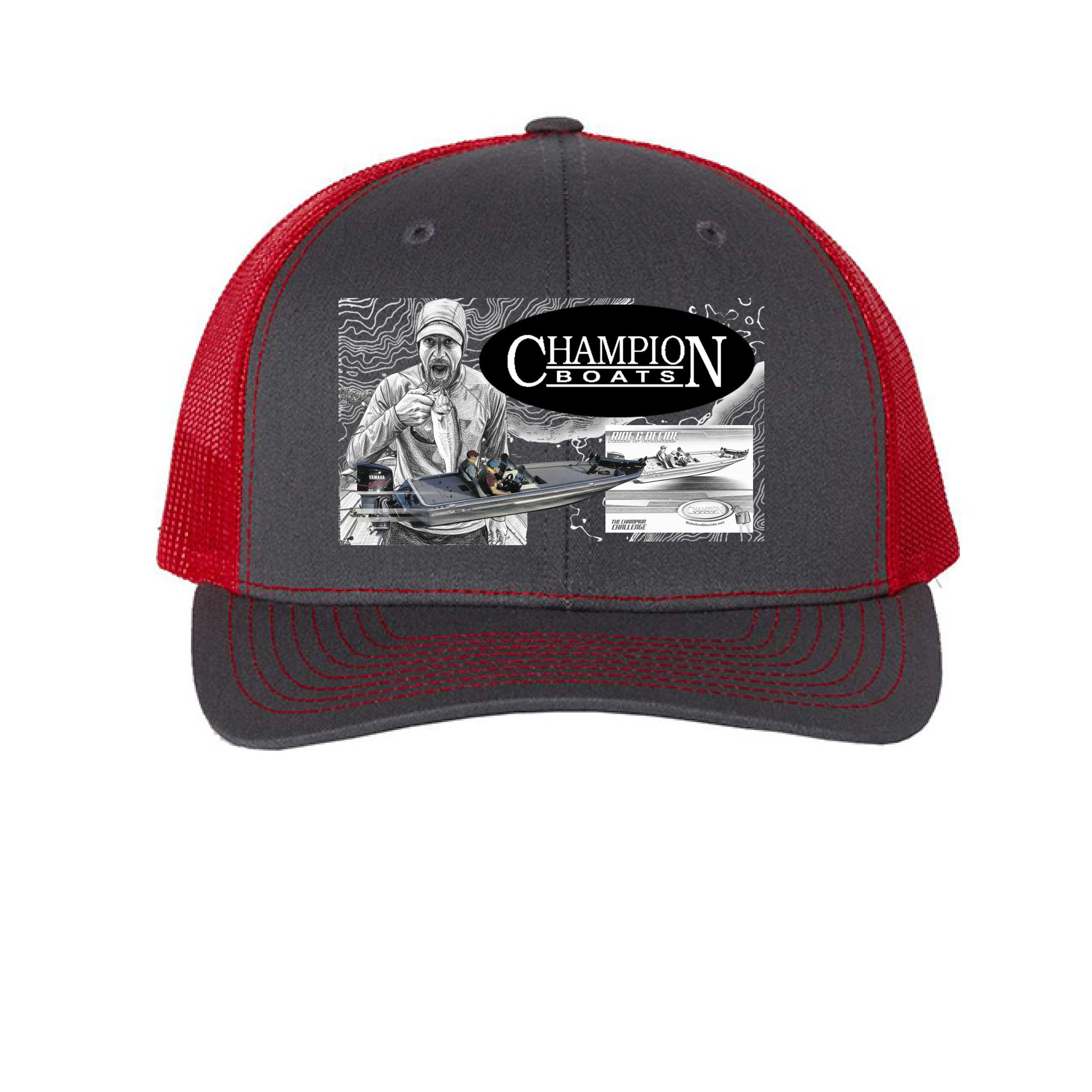 Charcoal/ Red - FRONT
