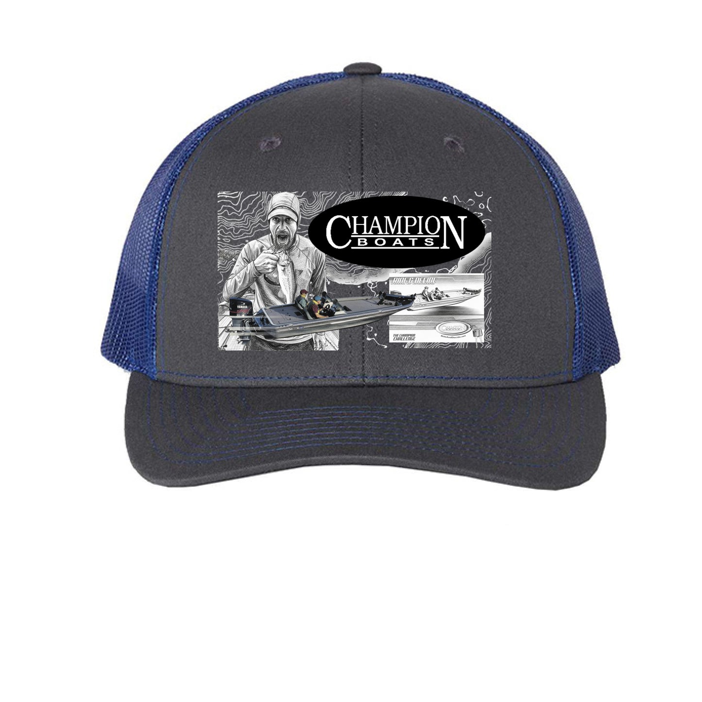 Charcoal/ Royal - FRONT