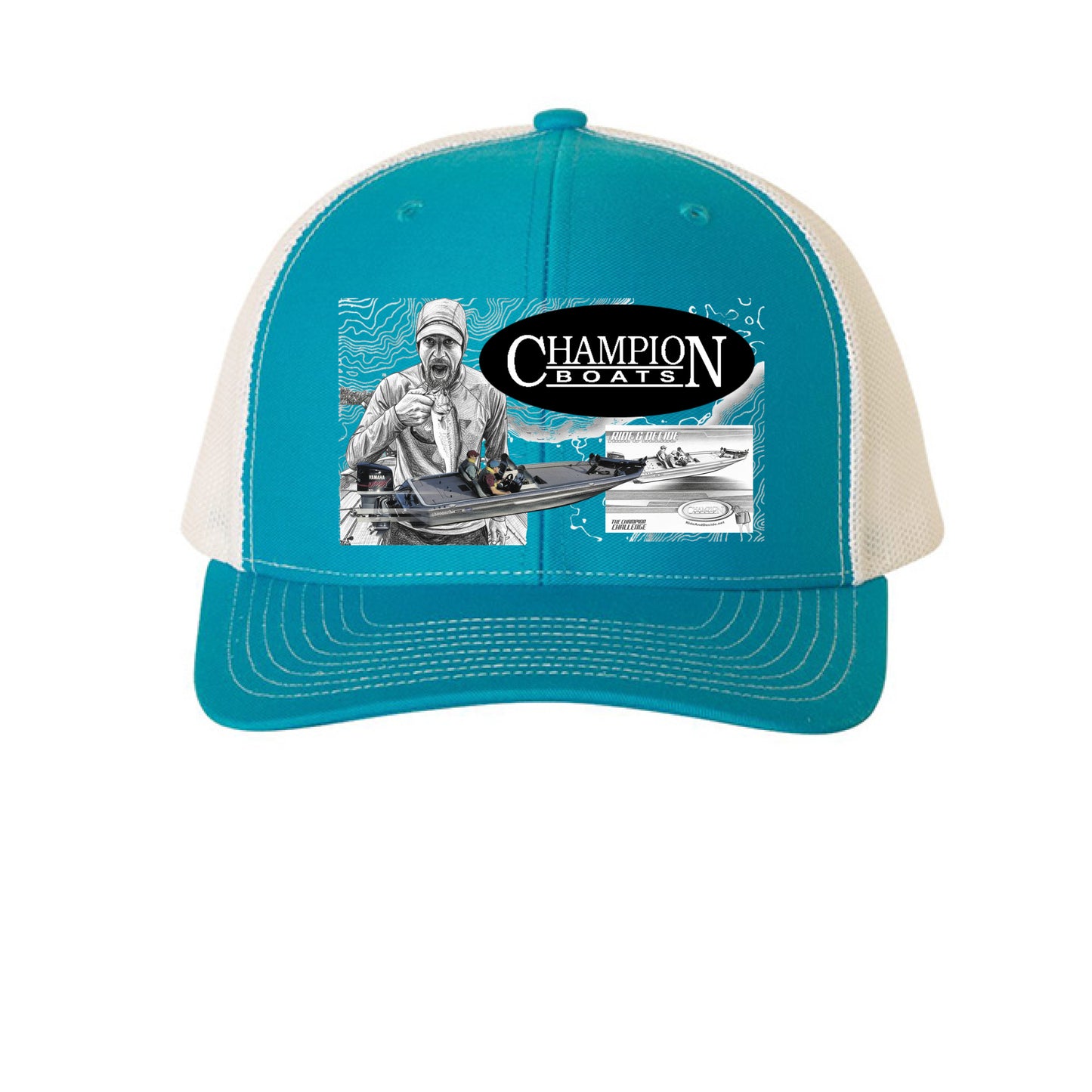 Cyan/ White - FRONT