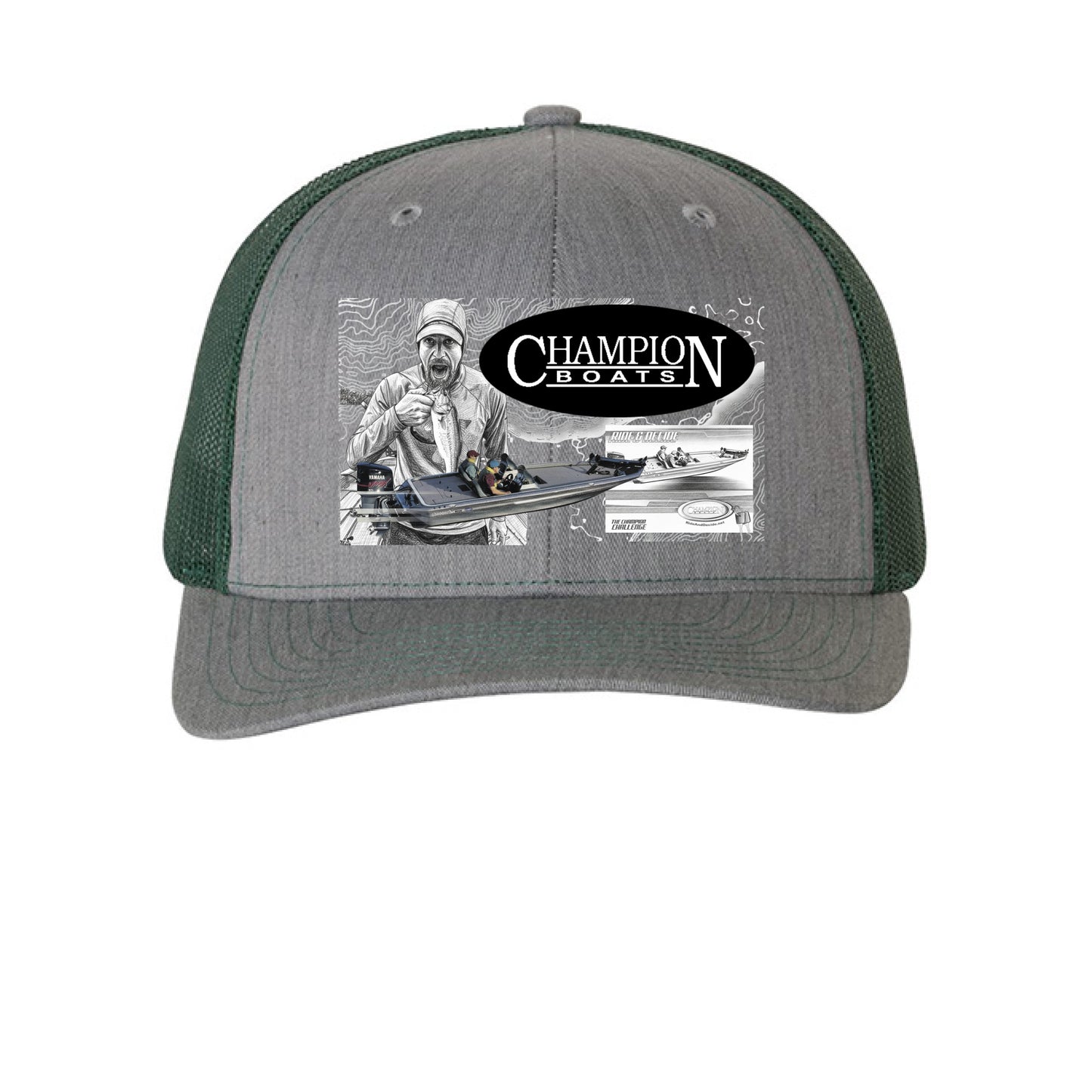 Heather Grey/ Dark Green - FRONT