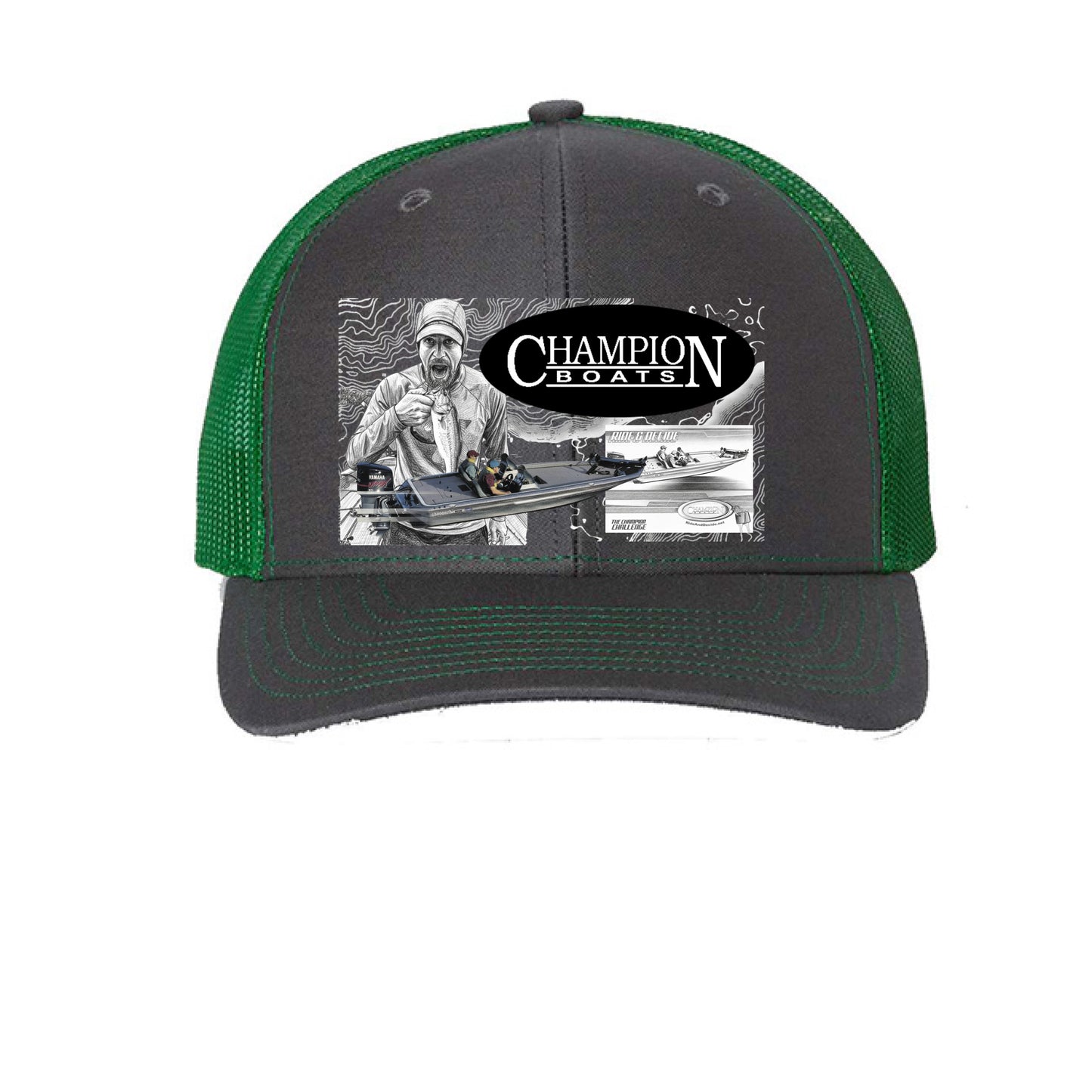 Charcoal/ Kelly - FRONT