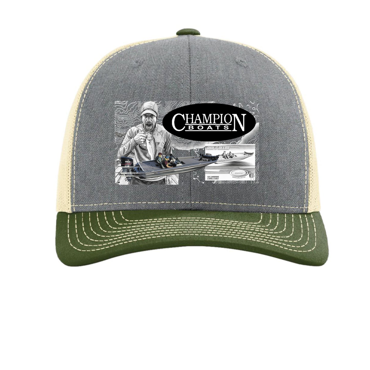 Heather Grey/ Birch/ Army Olive - FRONT