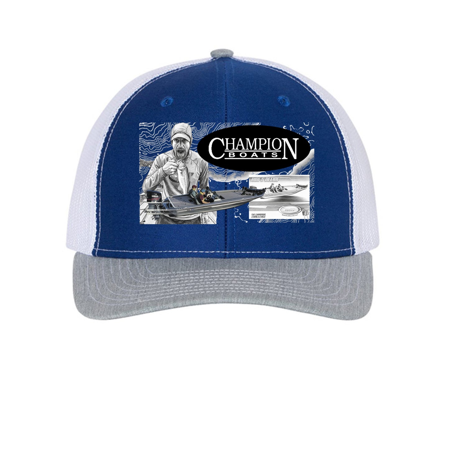 Royal/ White/ Heather Grey - FRONT