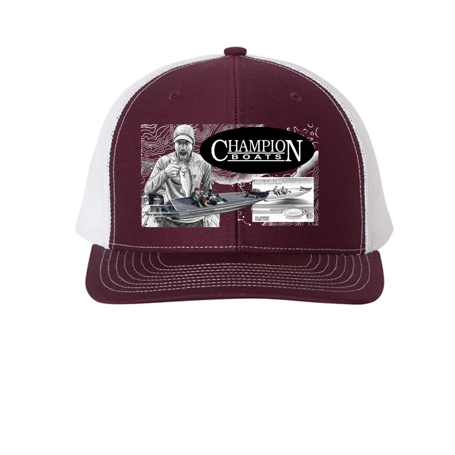 Maroon/ White - FRONT