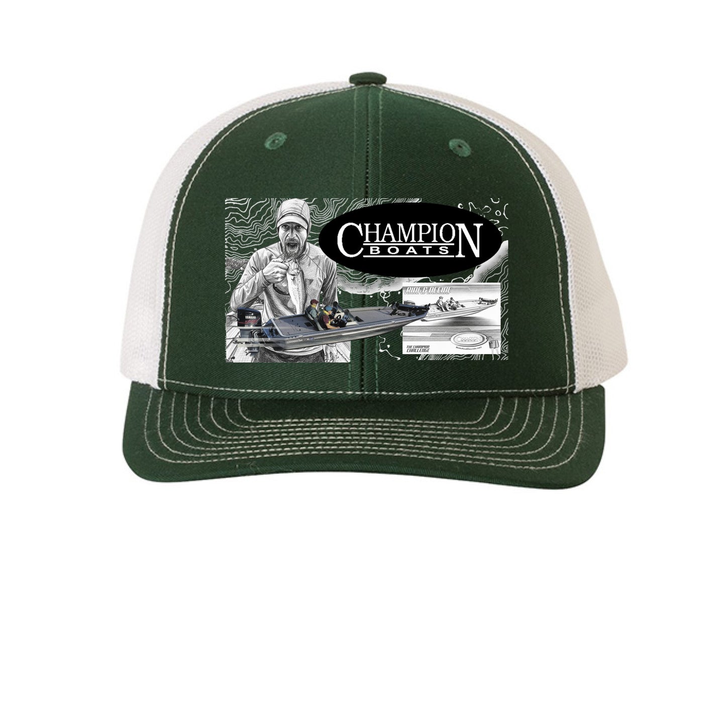 Dark Green/ White - FRONT