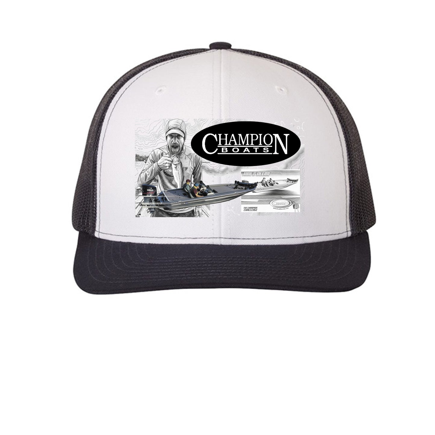 White/ Navy - FRONT