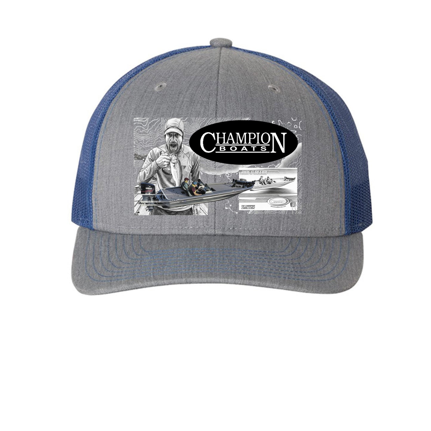 Heather Grey/ Royal - FRONT