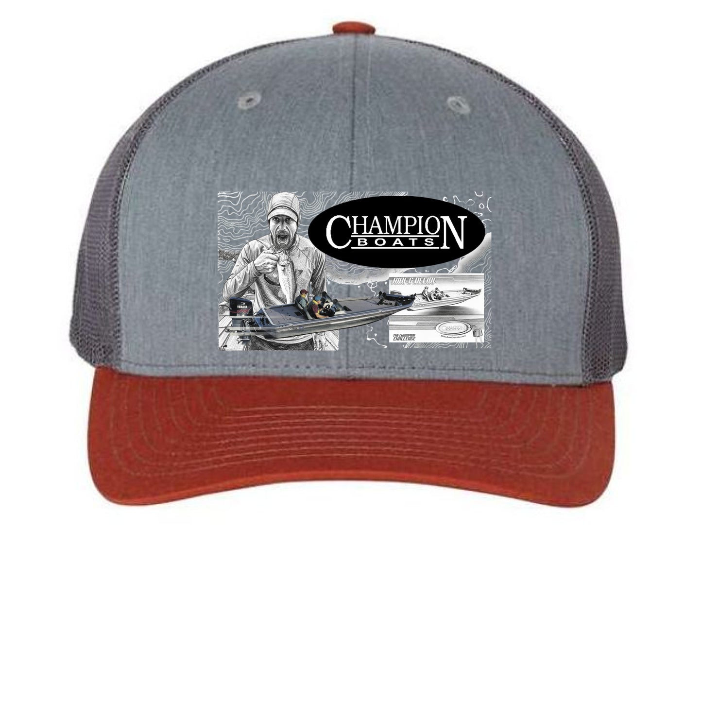 Heather Grey/ Charcoal/ Dark Orange - FRONT