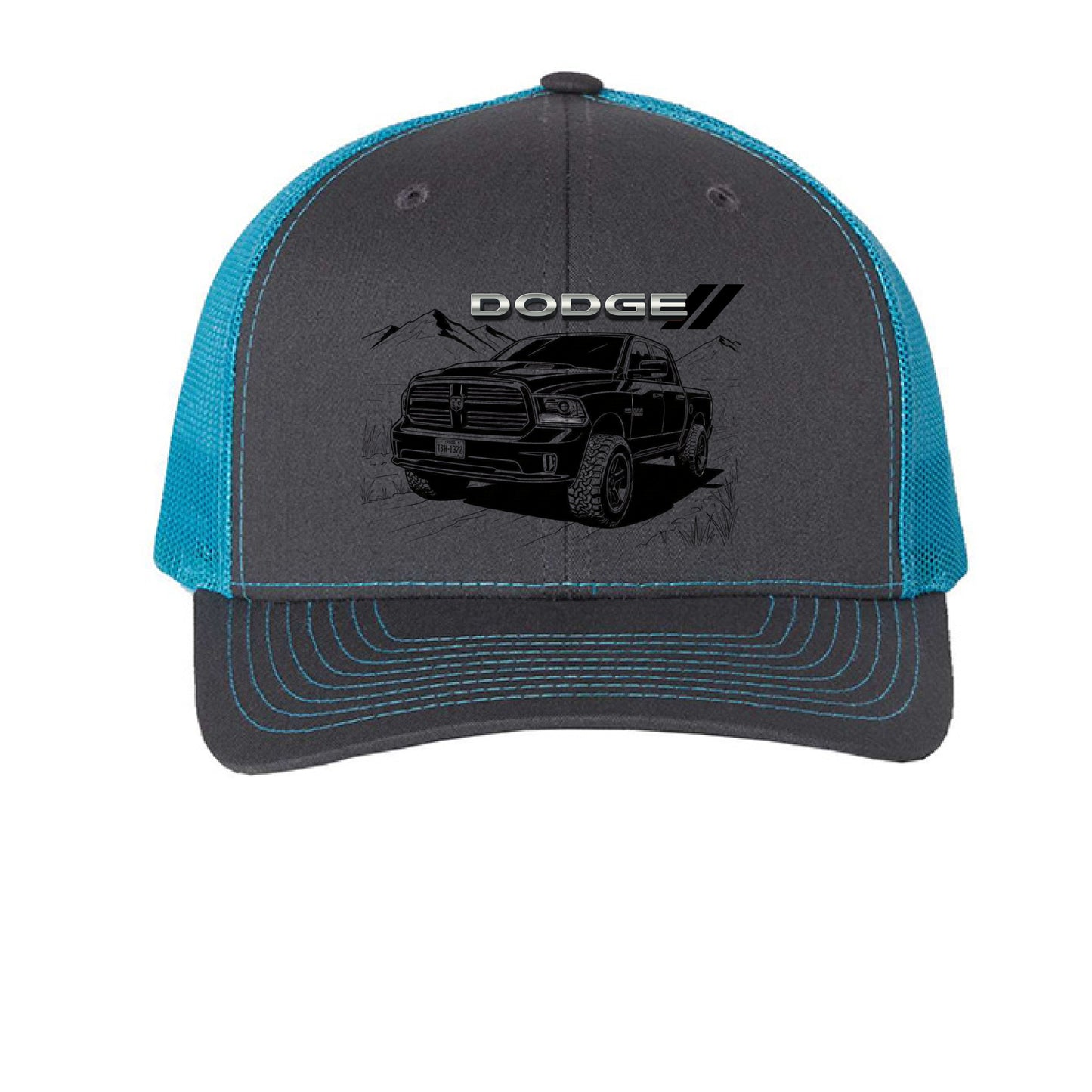 Charcoal/ Neon Blue - FRONT