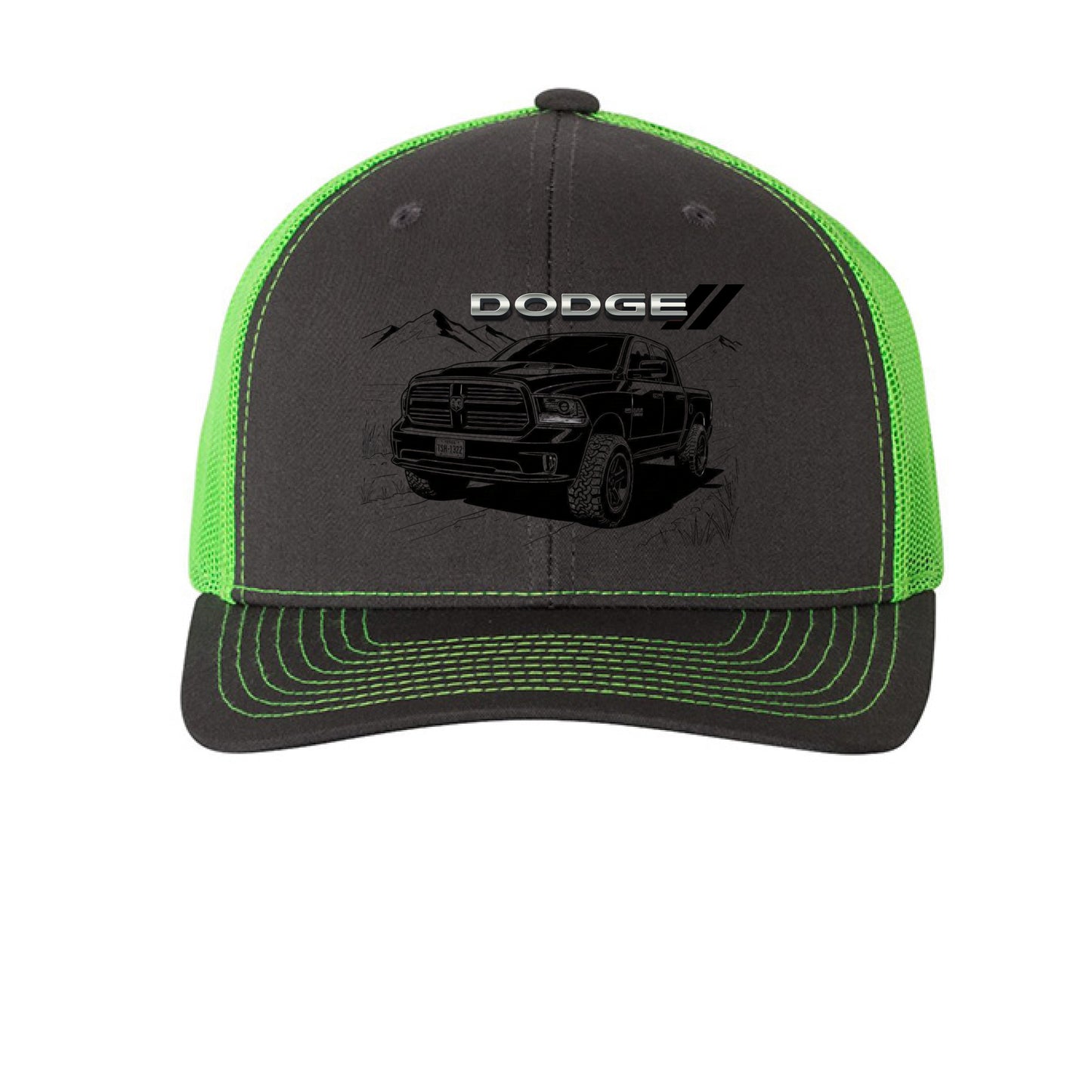 Charcoal/ Neon Green - FRONT