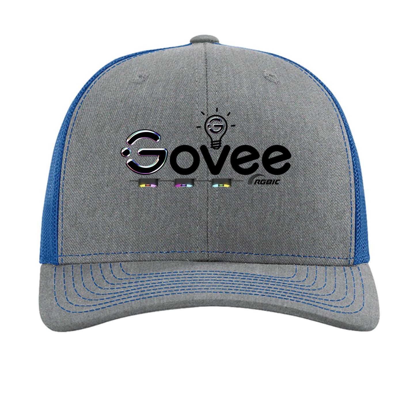 Heather Grey/ Royal - FRONT