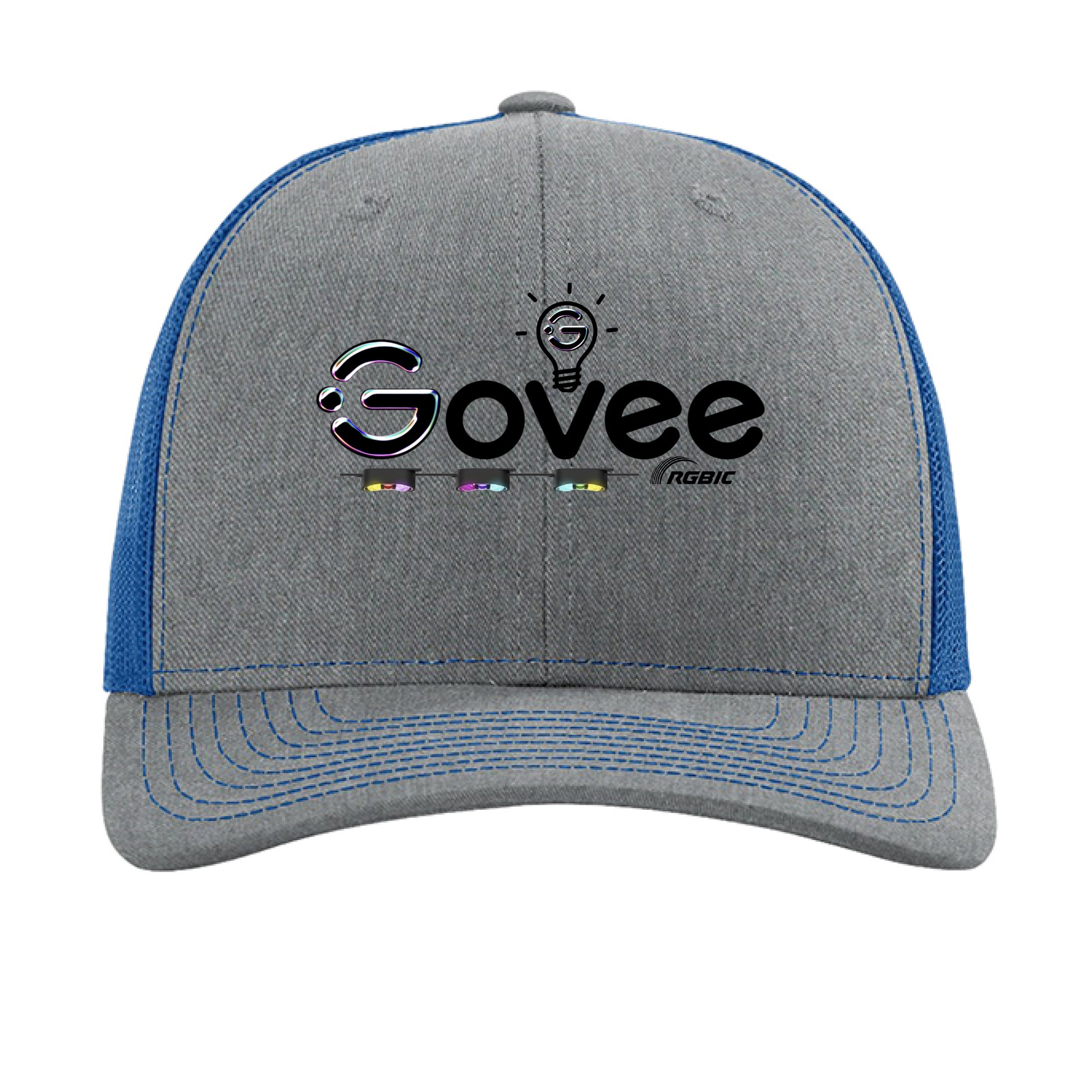 Heather Grey/ Royal - FRONT