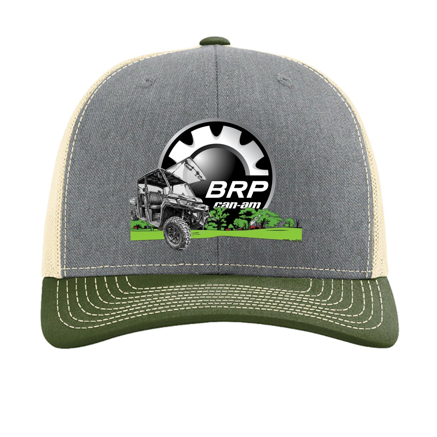 Heather Grey/ Birch/ Army Olive - FRONT