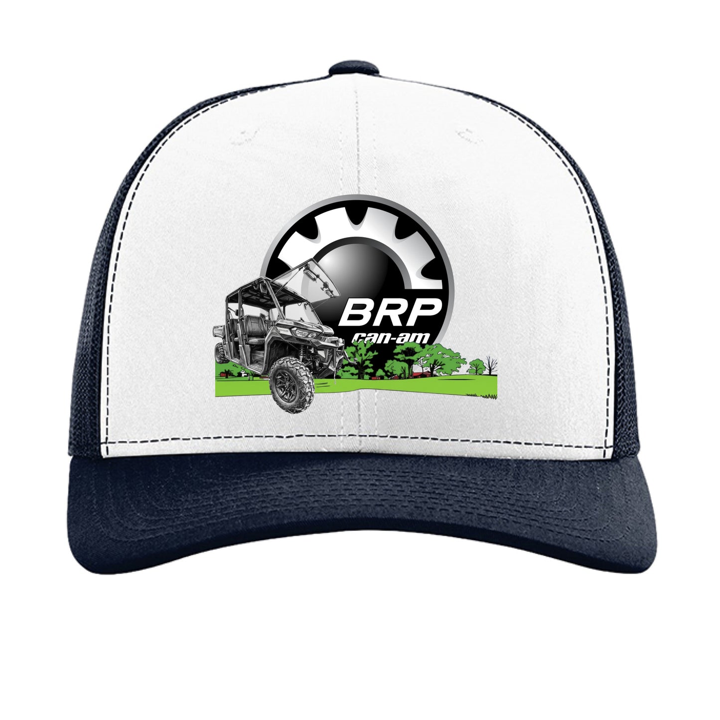 White/ Navy - FRONT