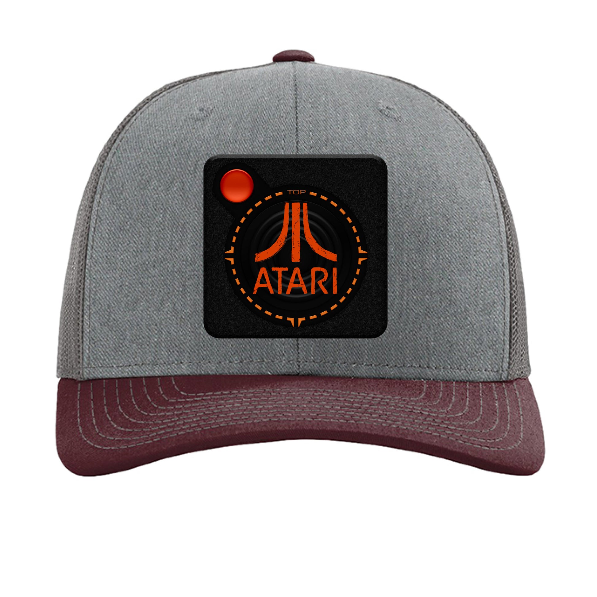 Heather Grey/ Charcoal/ Maroon - FRONT
