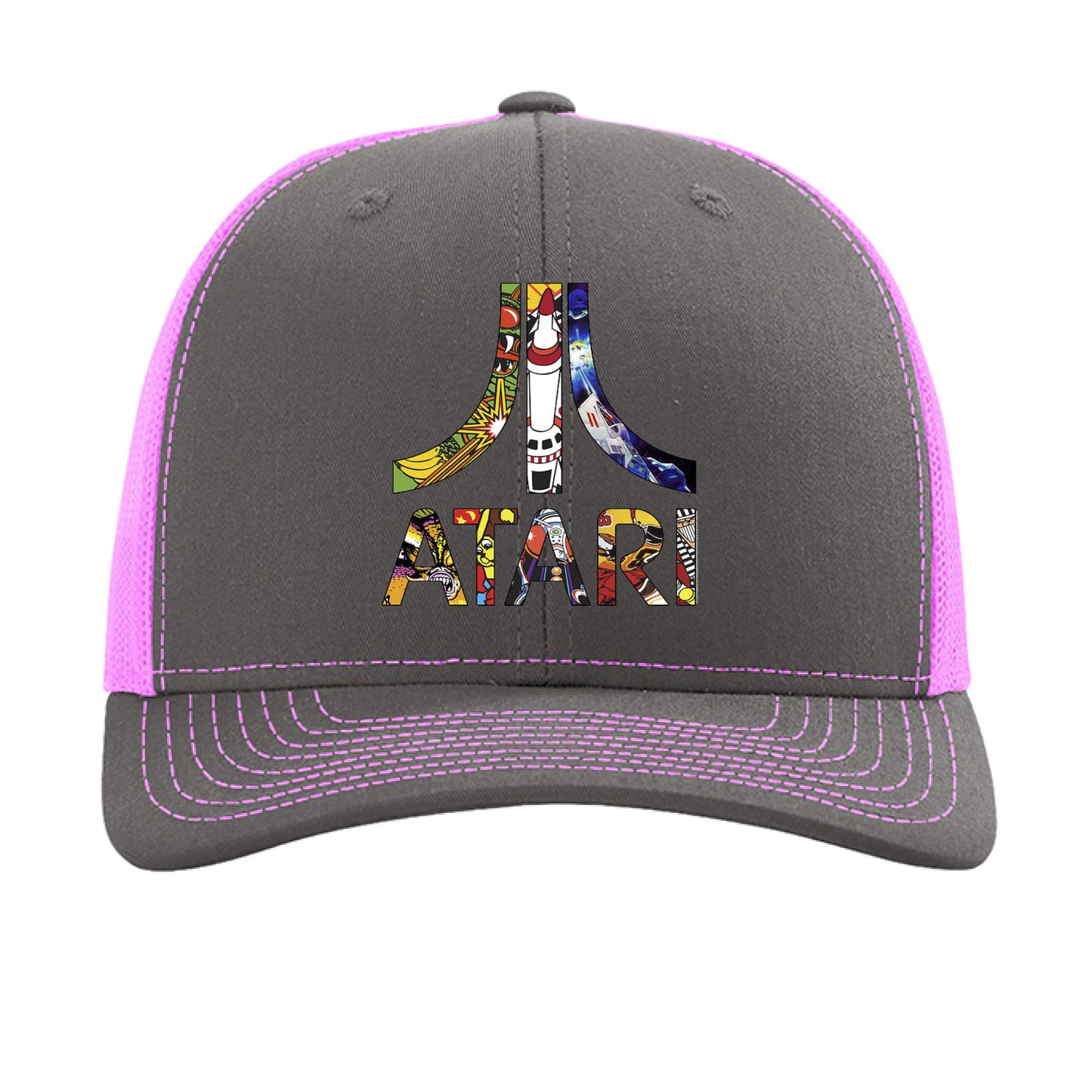 Charcoal/ Neon Pink - FRONT