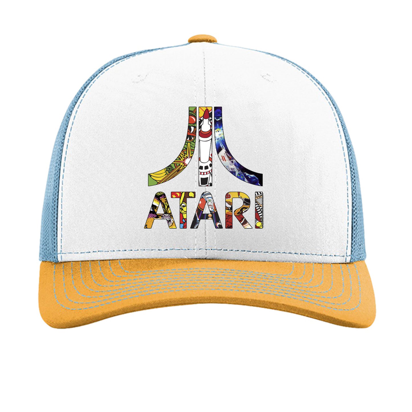 White/ Columbia Blue/ Yellow - FRONT