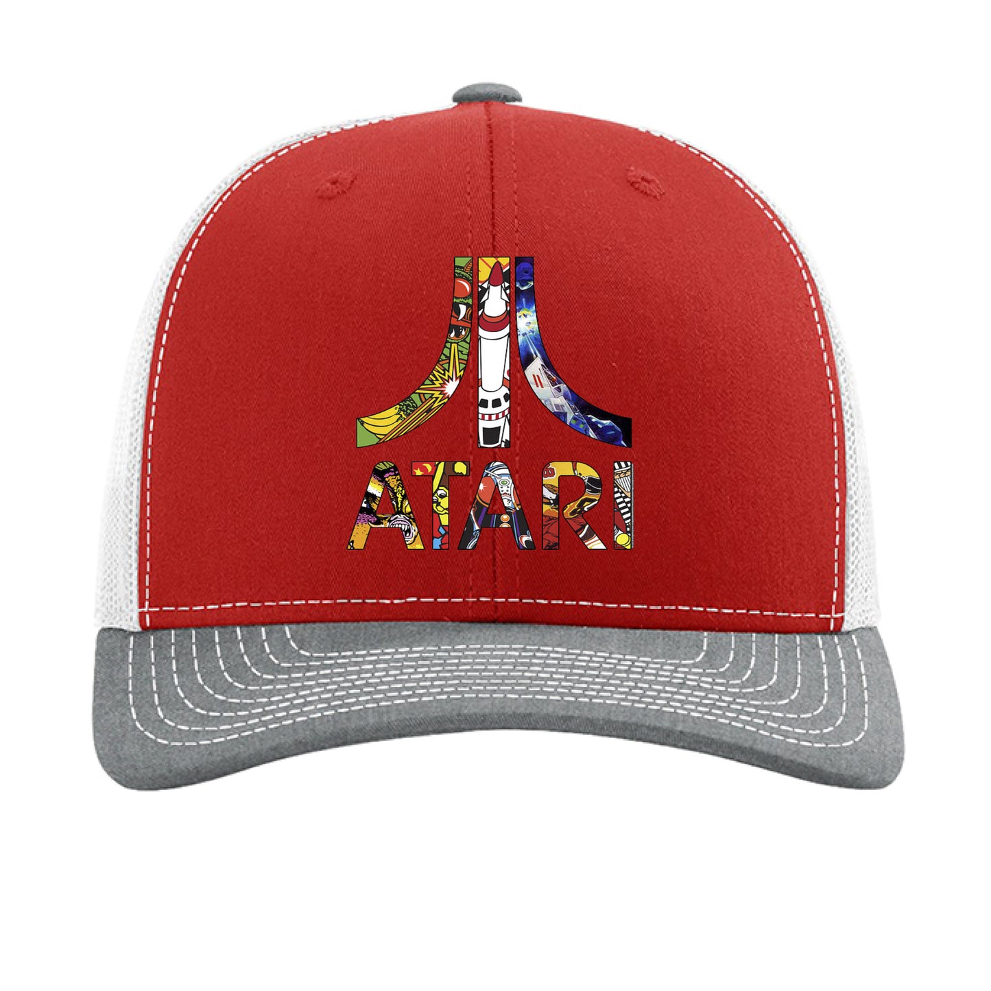 Red/ White/ Heather Grey - FRONT