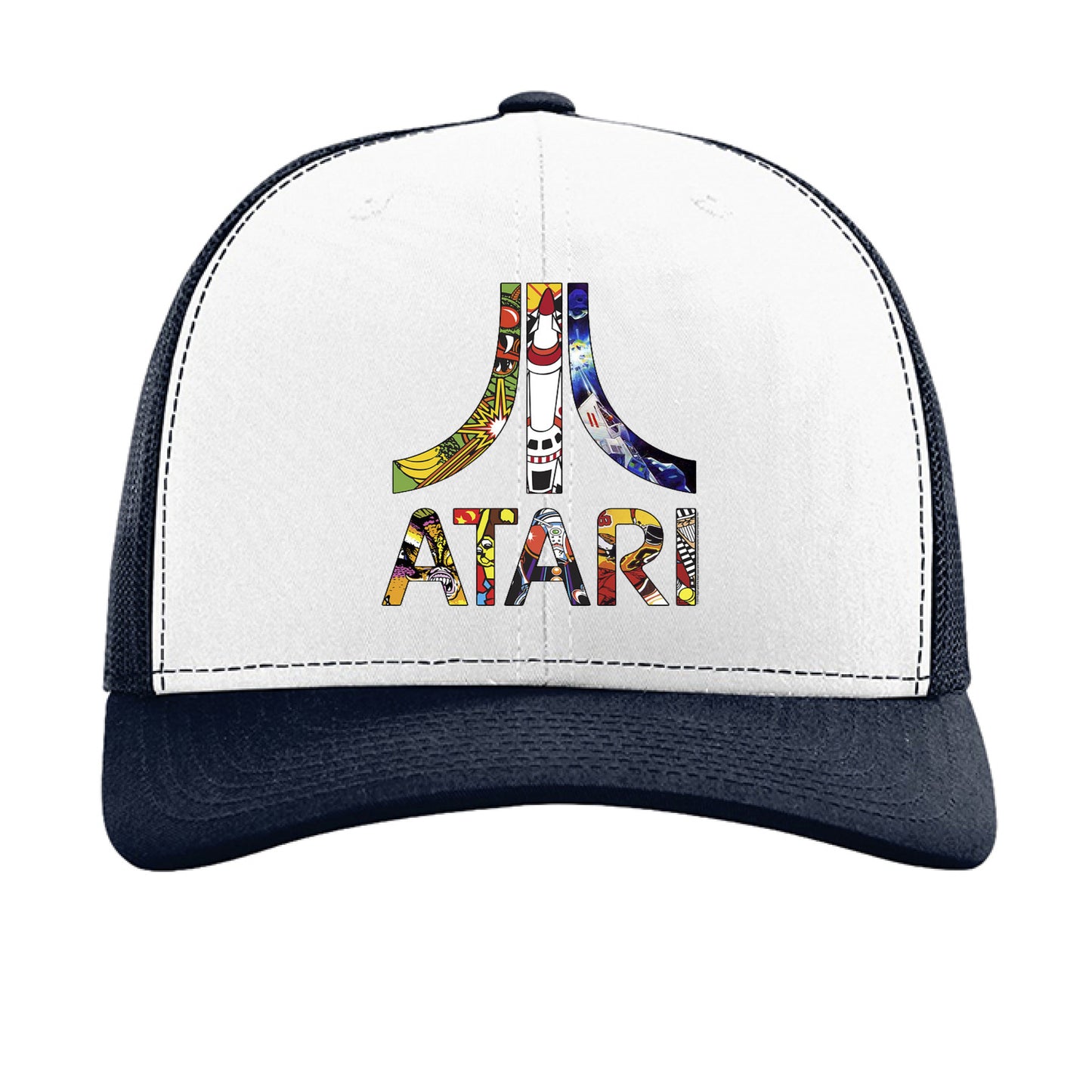 White/ Navy - FRONT
