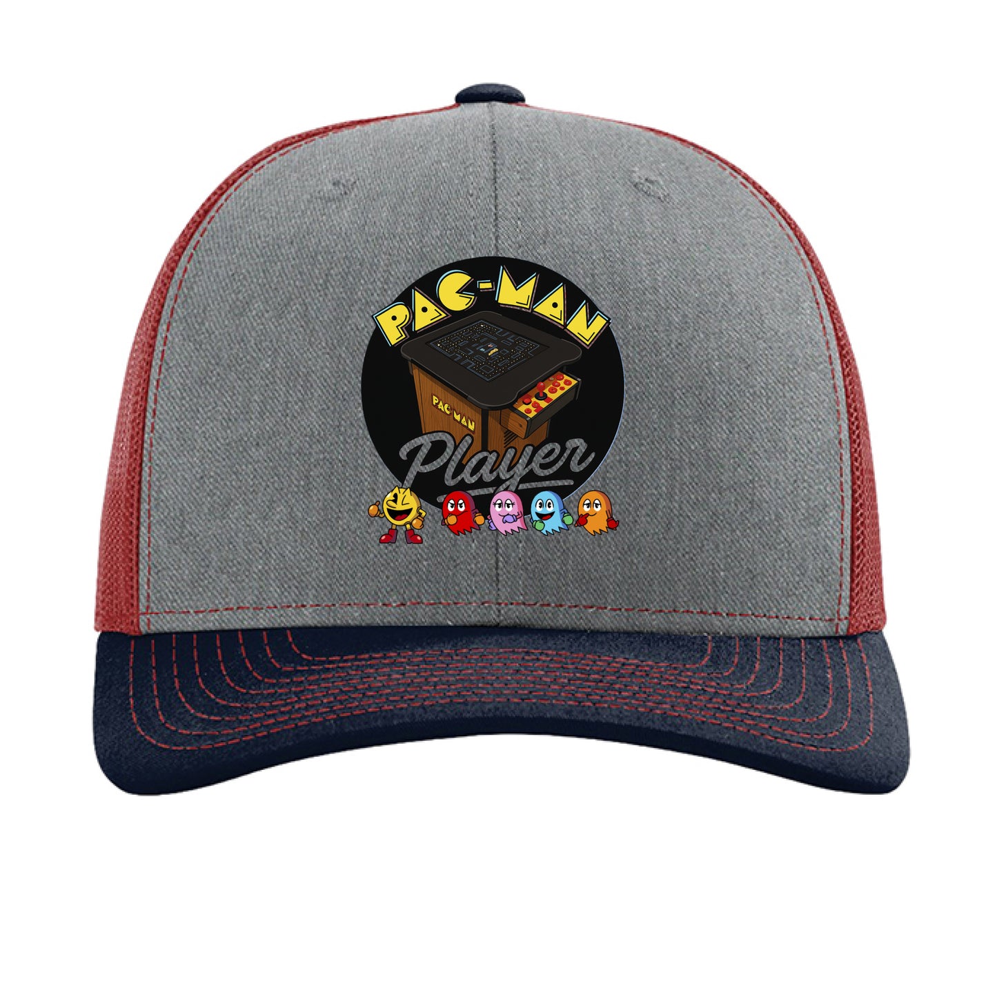 Heather Grey/ Cardinal/ Navy - FRONT