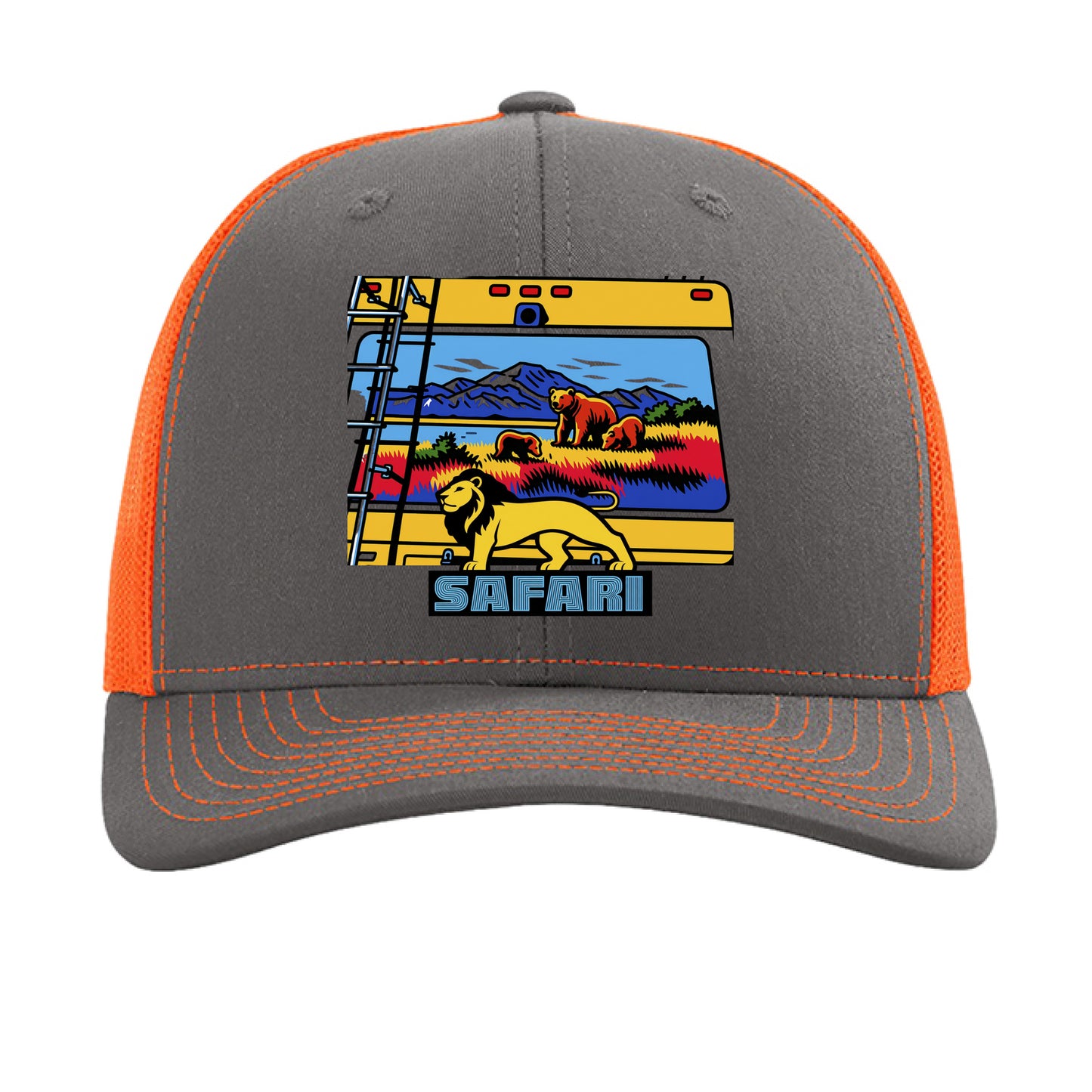 Charcoal/ Neon Orange - FRONT