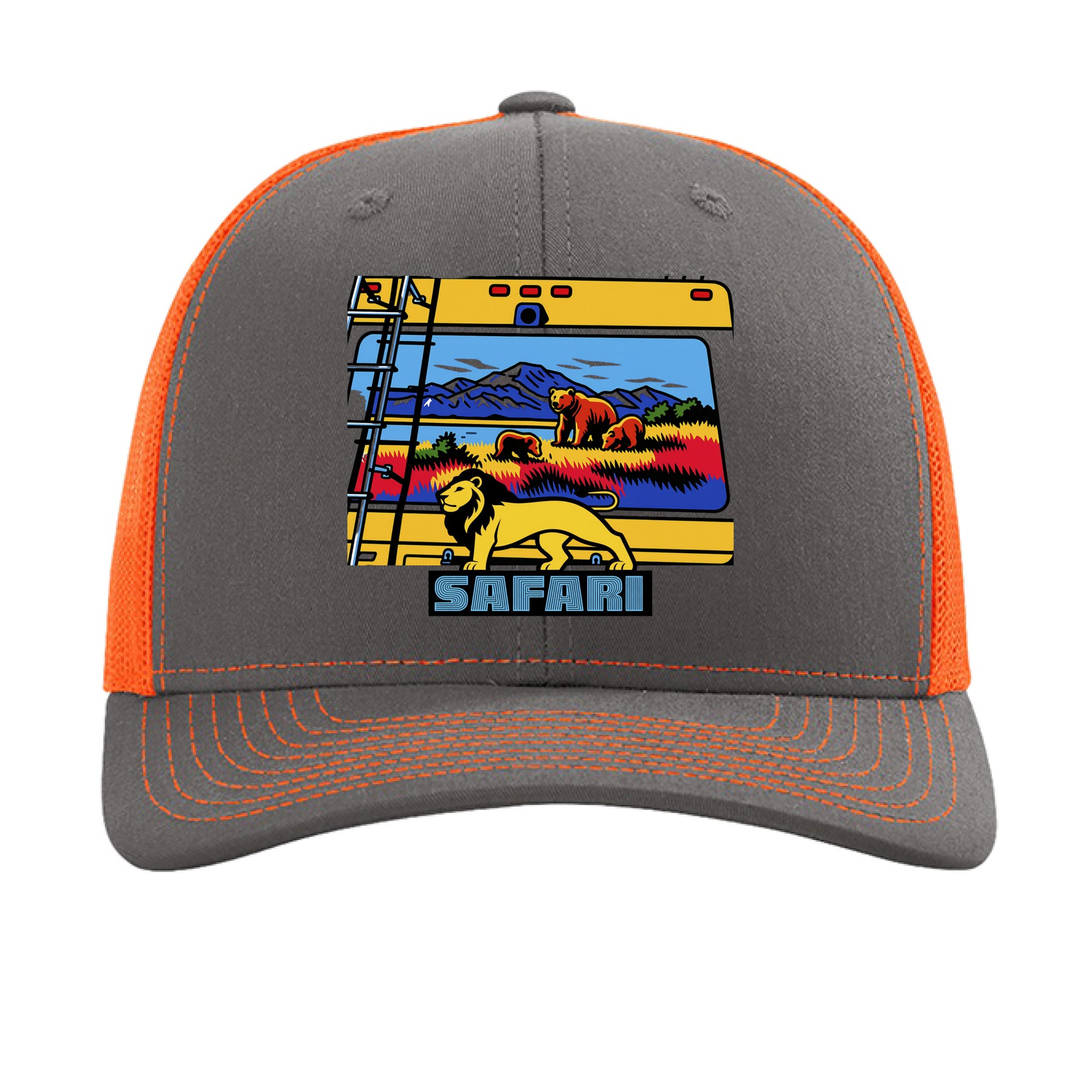Charcoal/ Neon Orange - FRONT