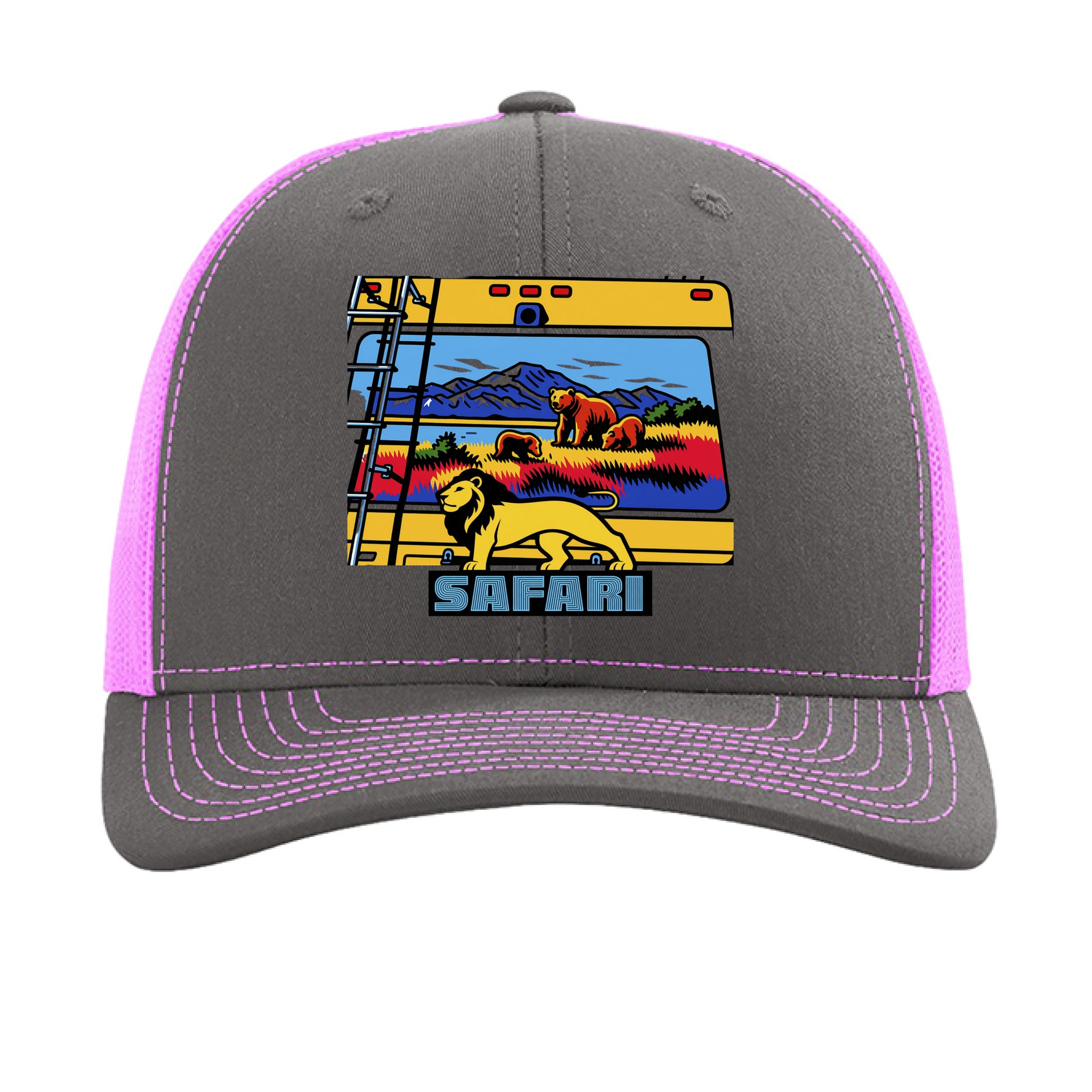 Charcoal/ Neon Pink - FRONT