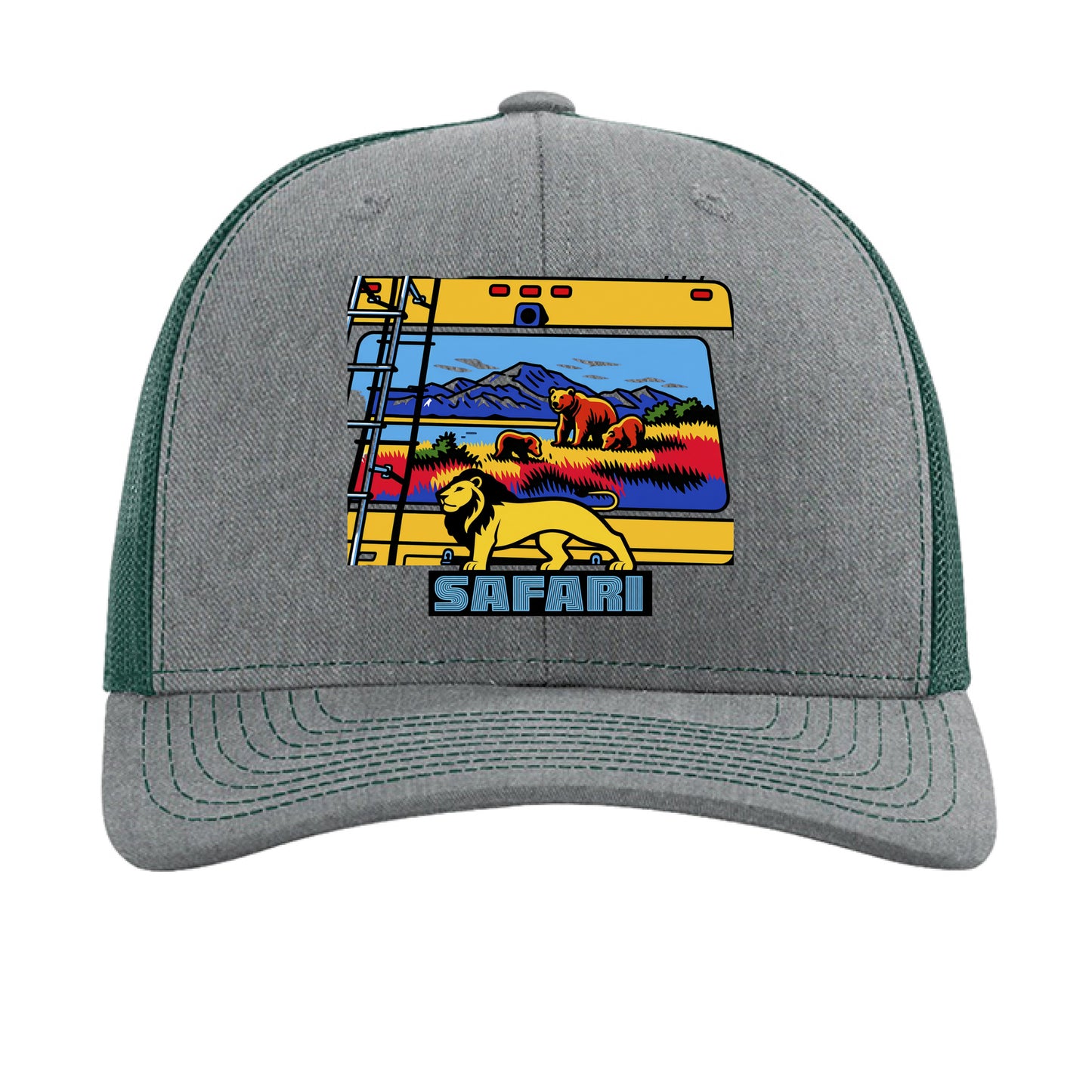 Heather Grey/ Dark Green - FRONT