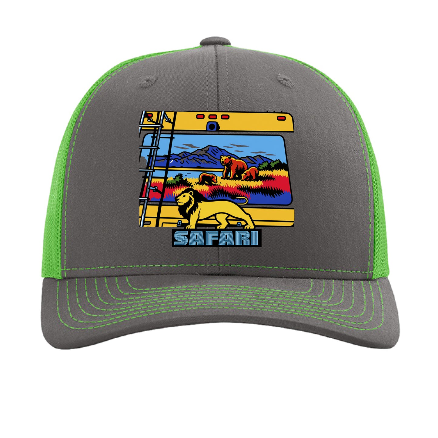 Charcoal/ Neon Green - FRONT