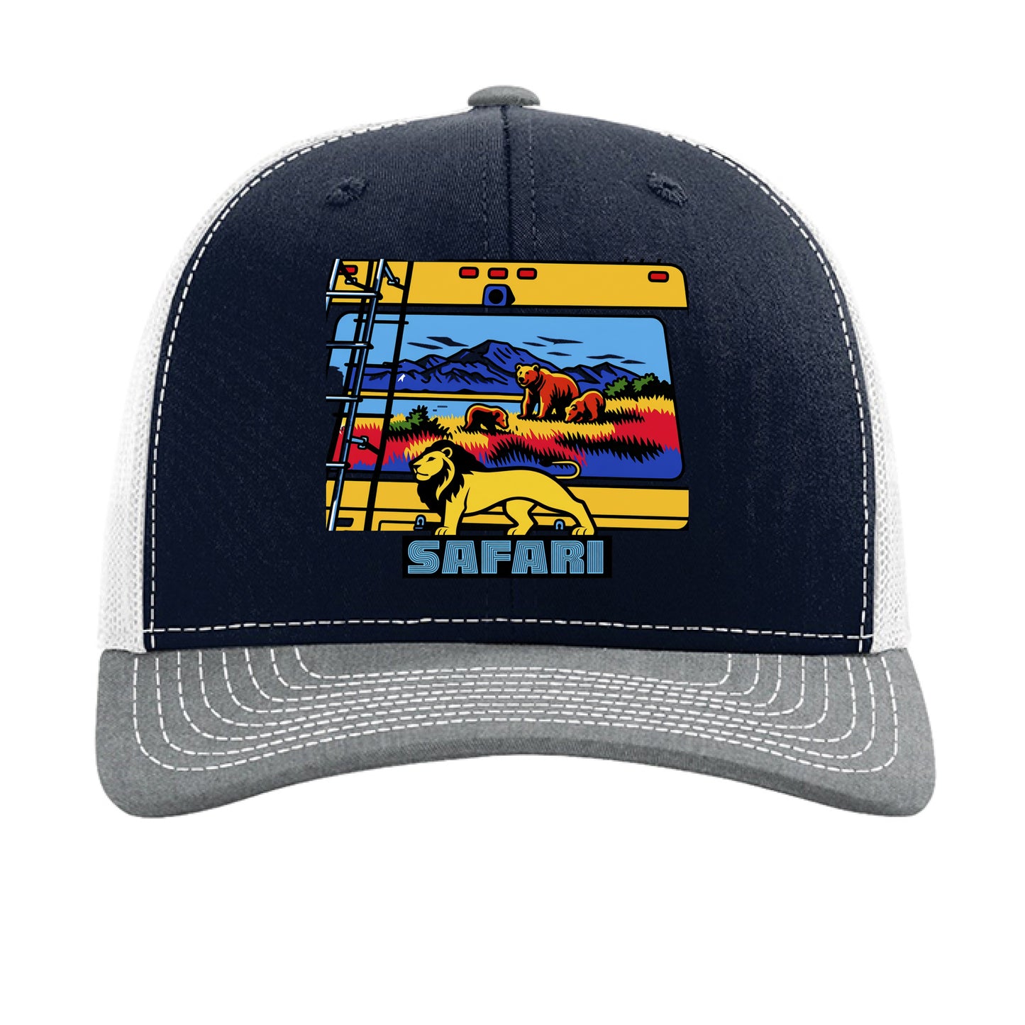Navy/ White/ Heather Grey - FRONT