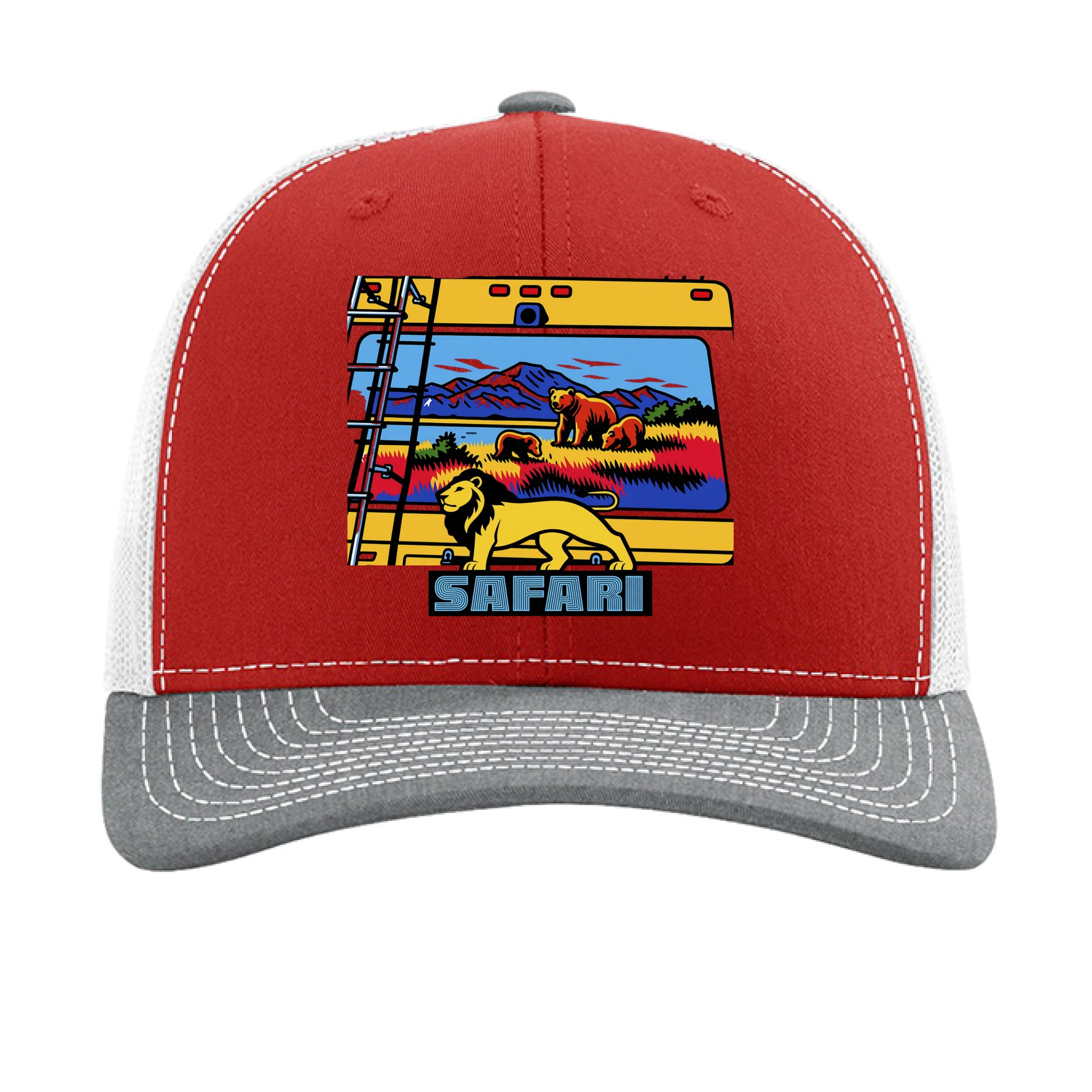 Red/ White/ Heather Grey - FRONT