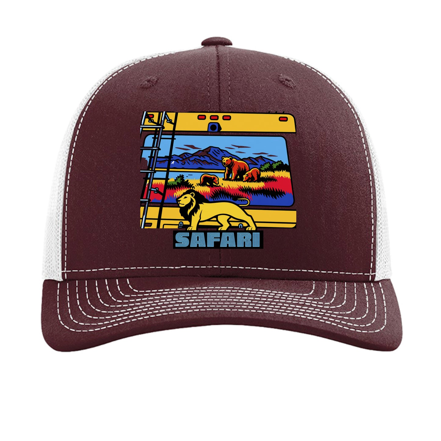 Maroon/ White - FRONT