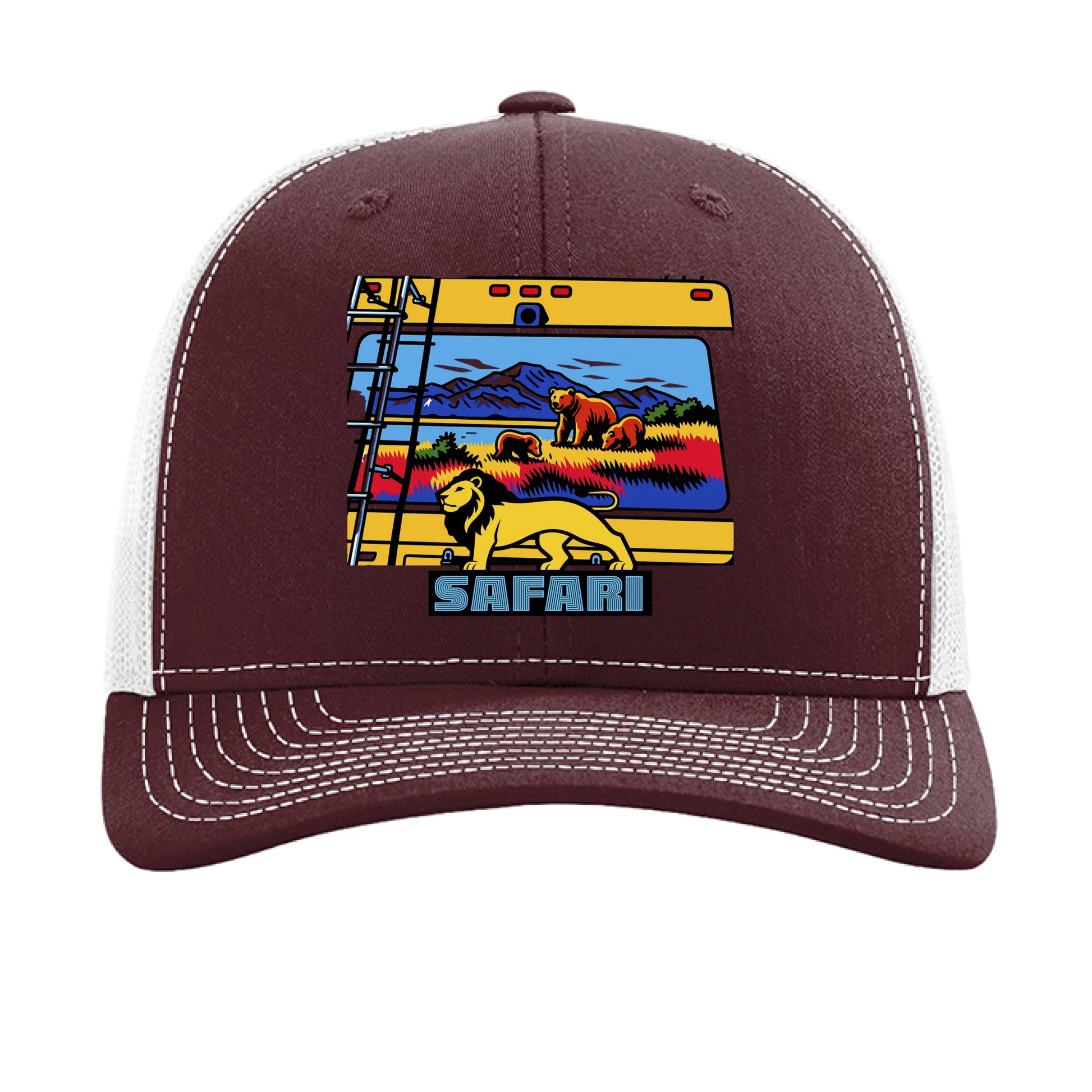 Maroon/ White - FRONT