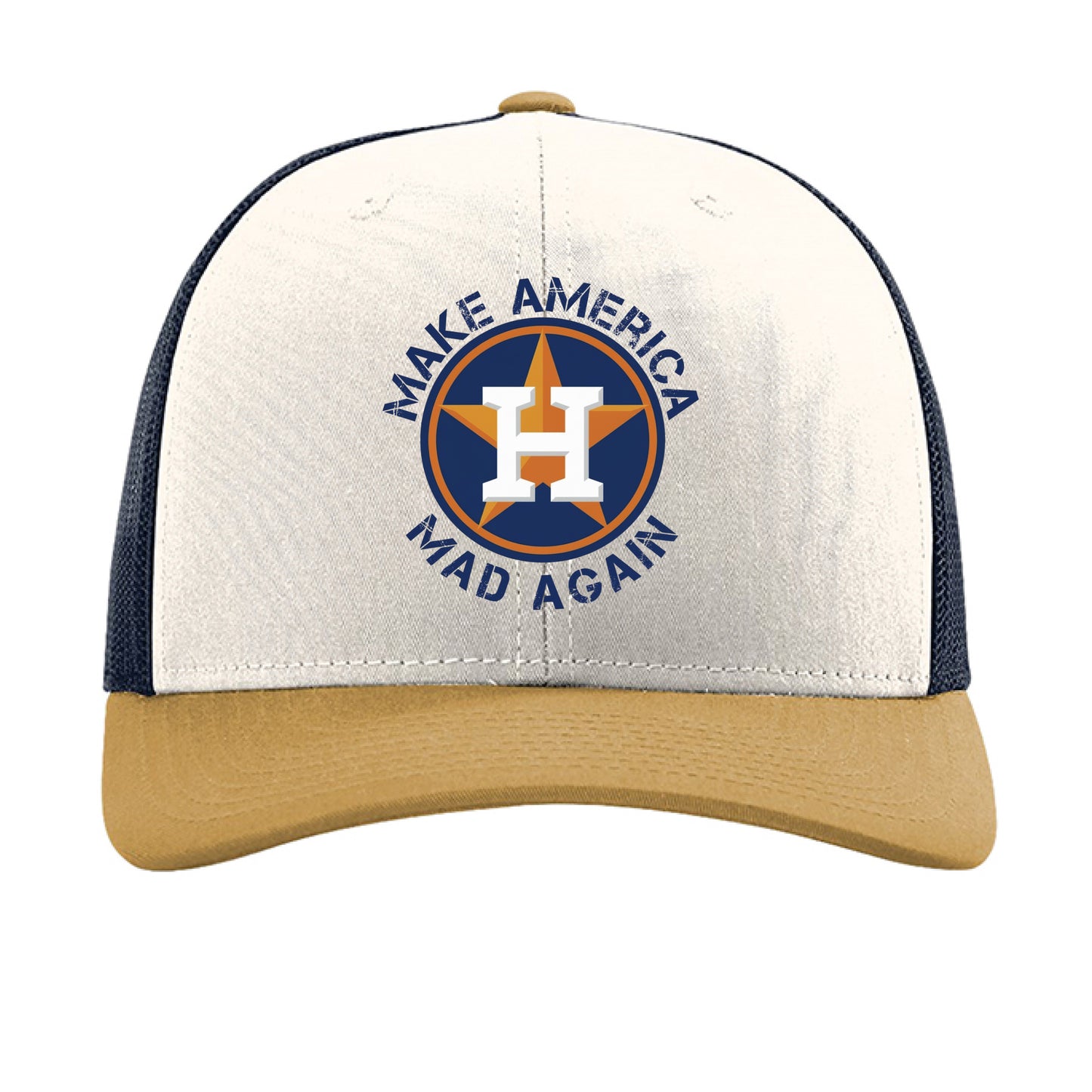 Cream/ Navy/ Amber Gold - FRONT
