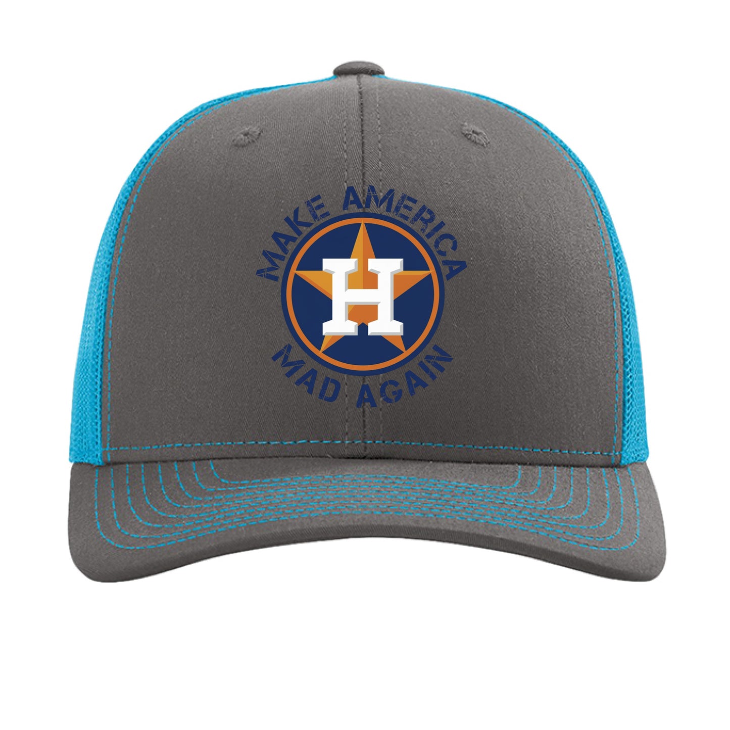 Charcoal/ Neon Blue - FRONT