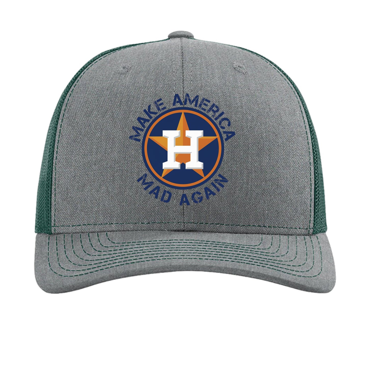 Heather Grey/ Dark Green - FRONT
