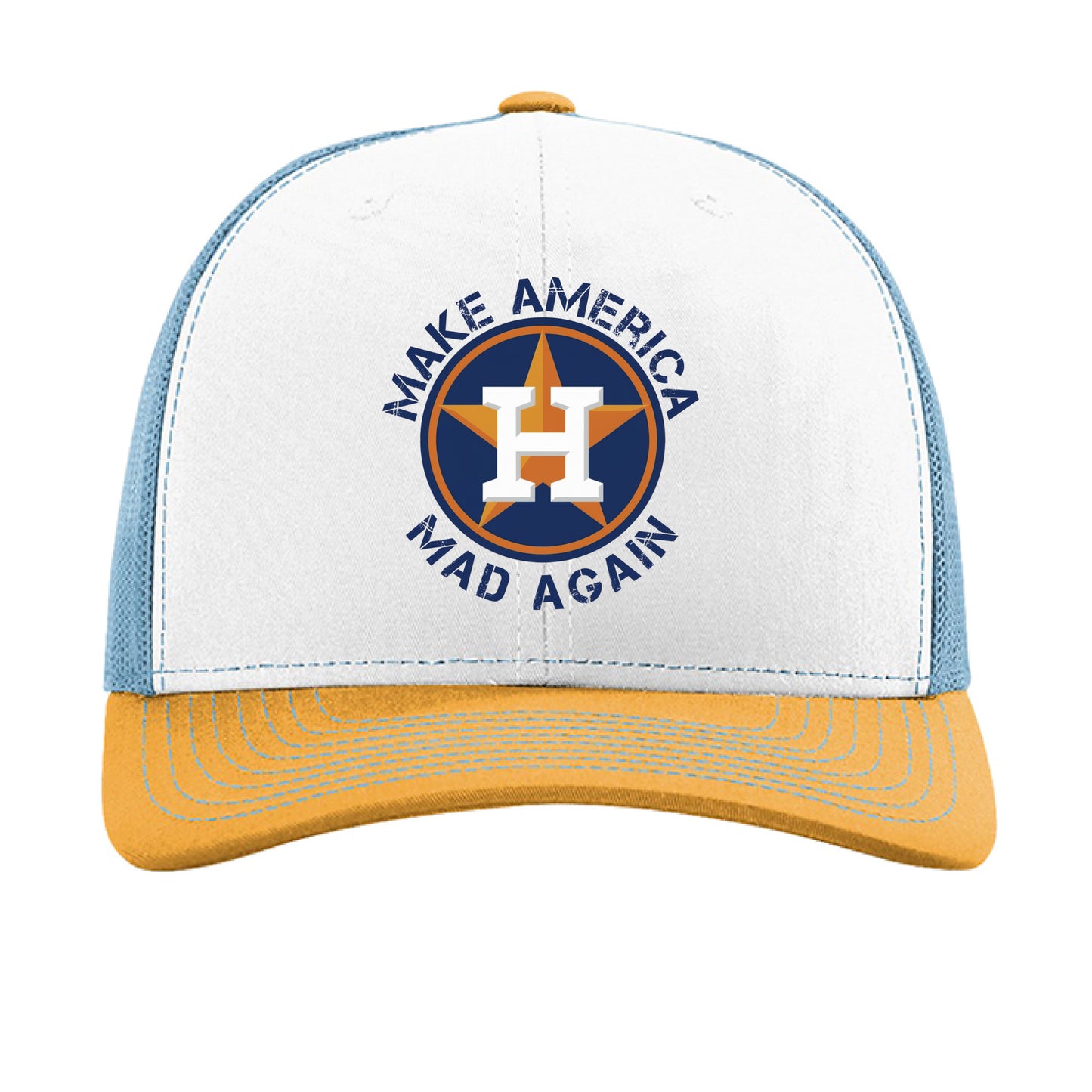 White/ Columbia Blue/ Yellow - FRONT