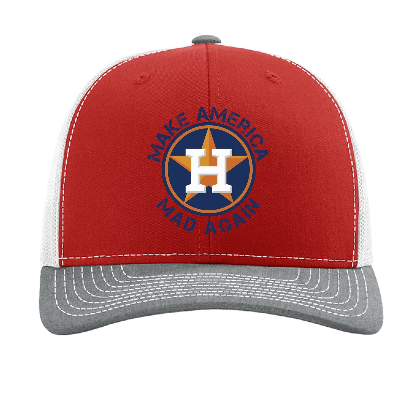 Red/ White/ Heather Grey - FRONT