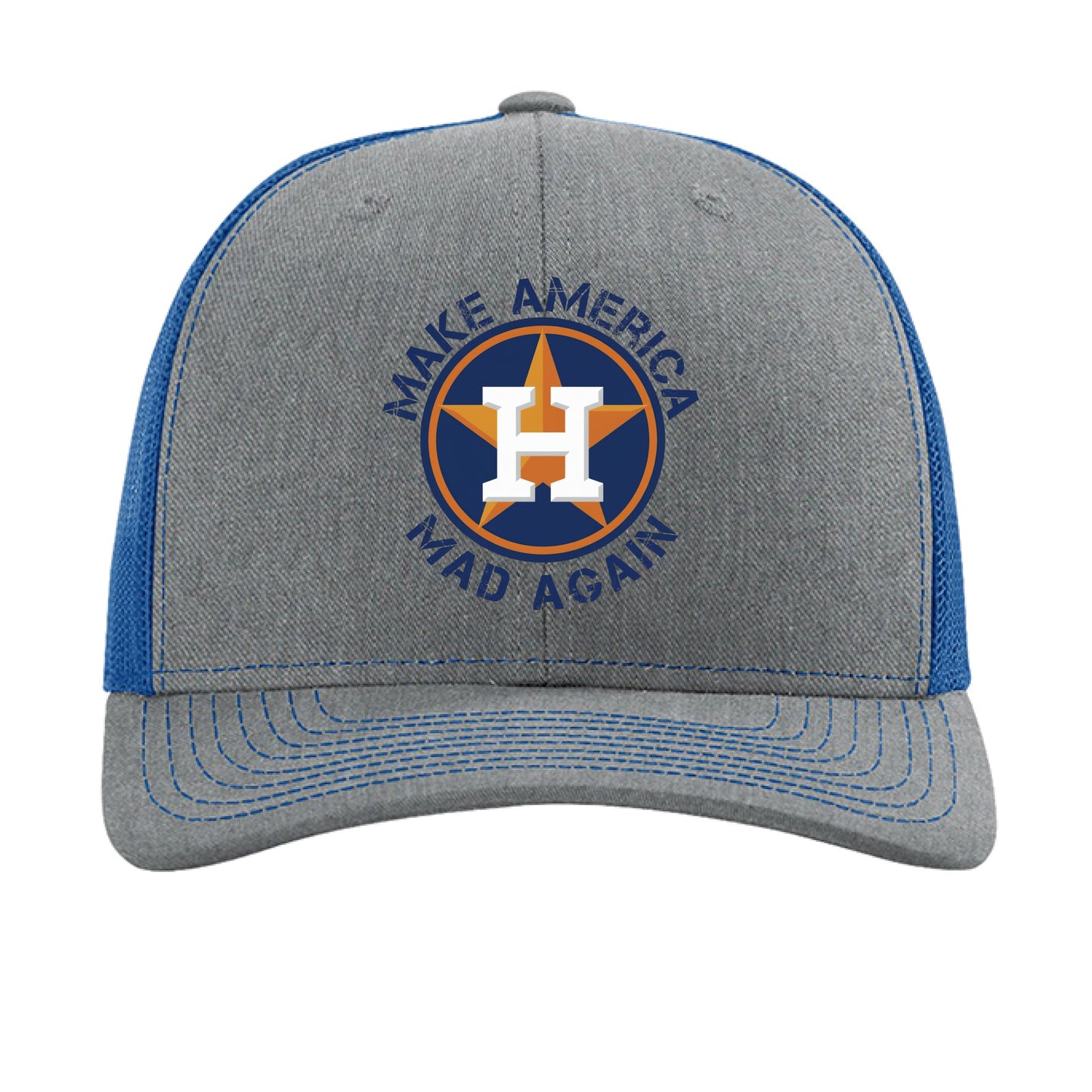 Heather Grey/ Royal - FRONT