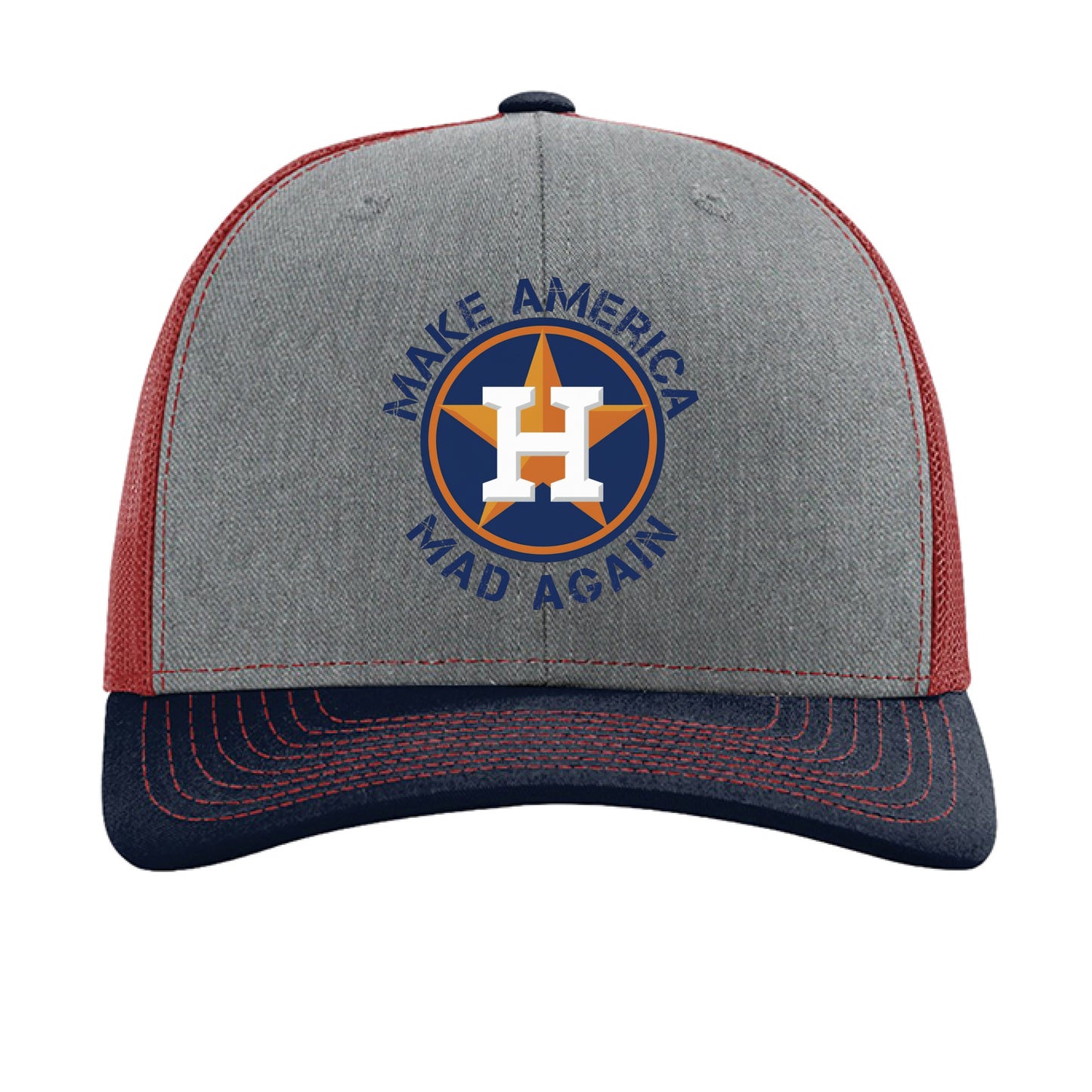 Heather Grey/ Cardinal/ Navy - FRONT