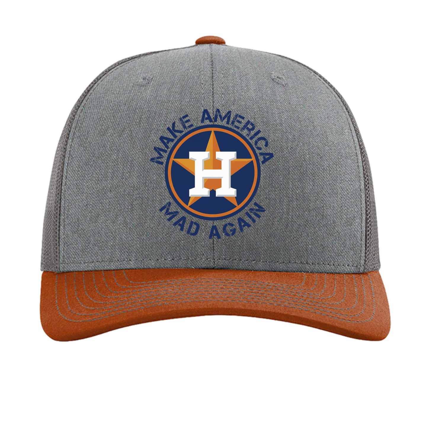 Heather Grey/ Charcoal/ Dark Orange - FRONT