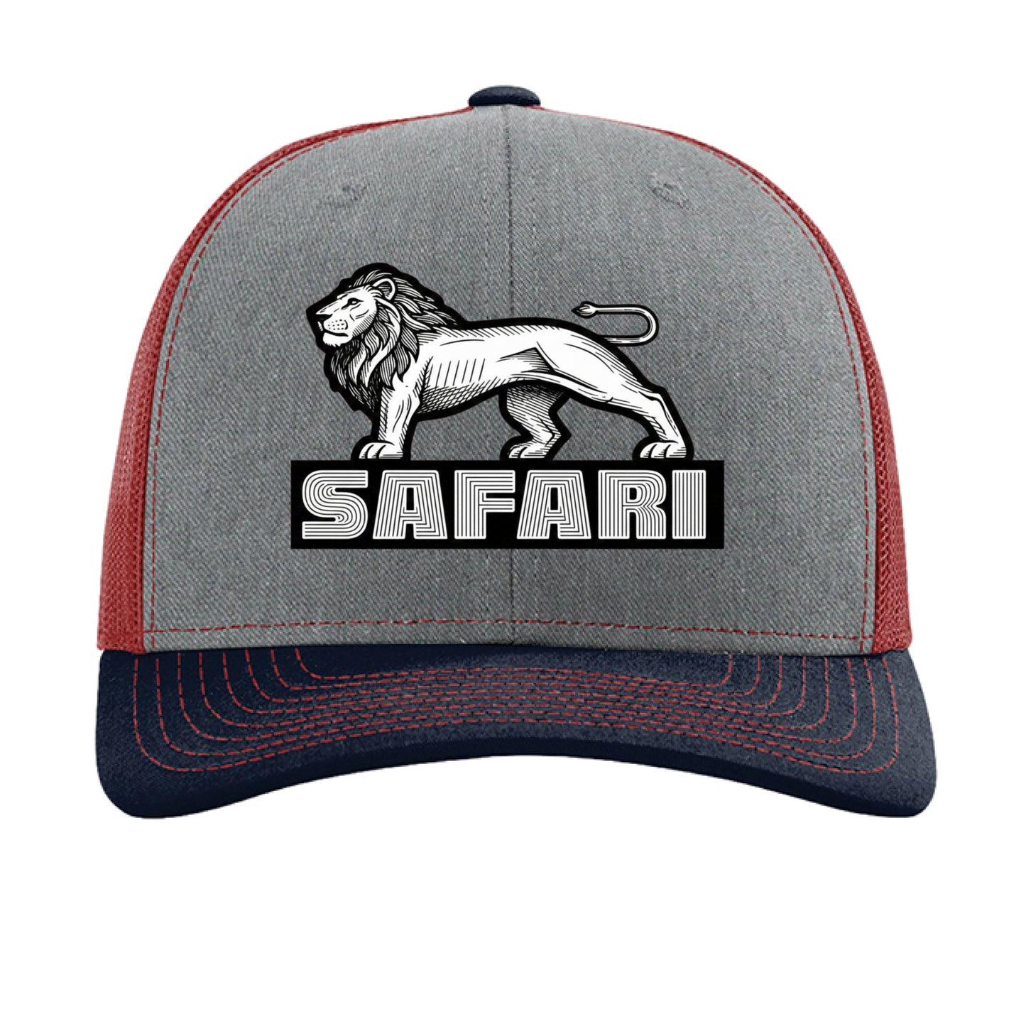 Heather Grey/ Cardinal/ Navy - FRONT