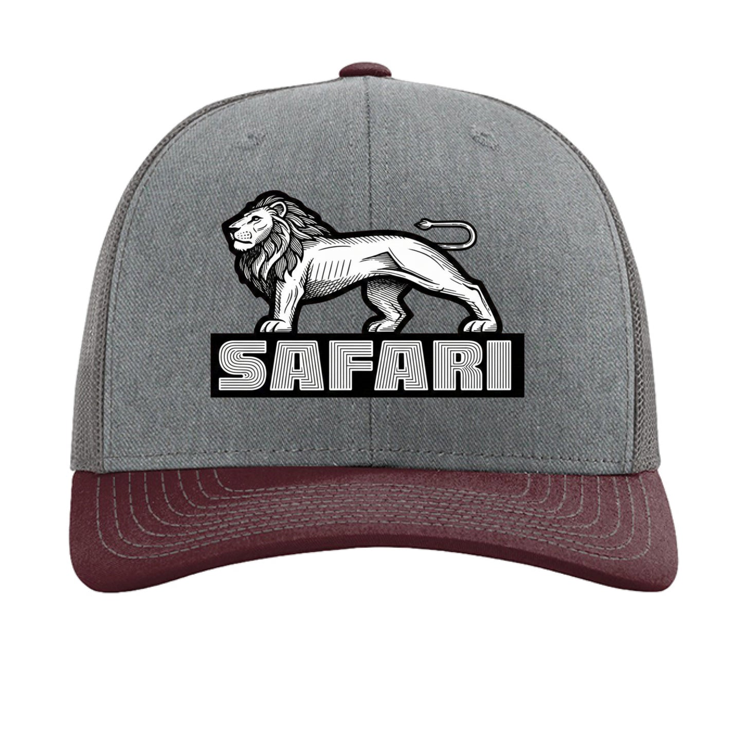 Heather Grey/ Charcoal/ Maroon - FRONT