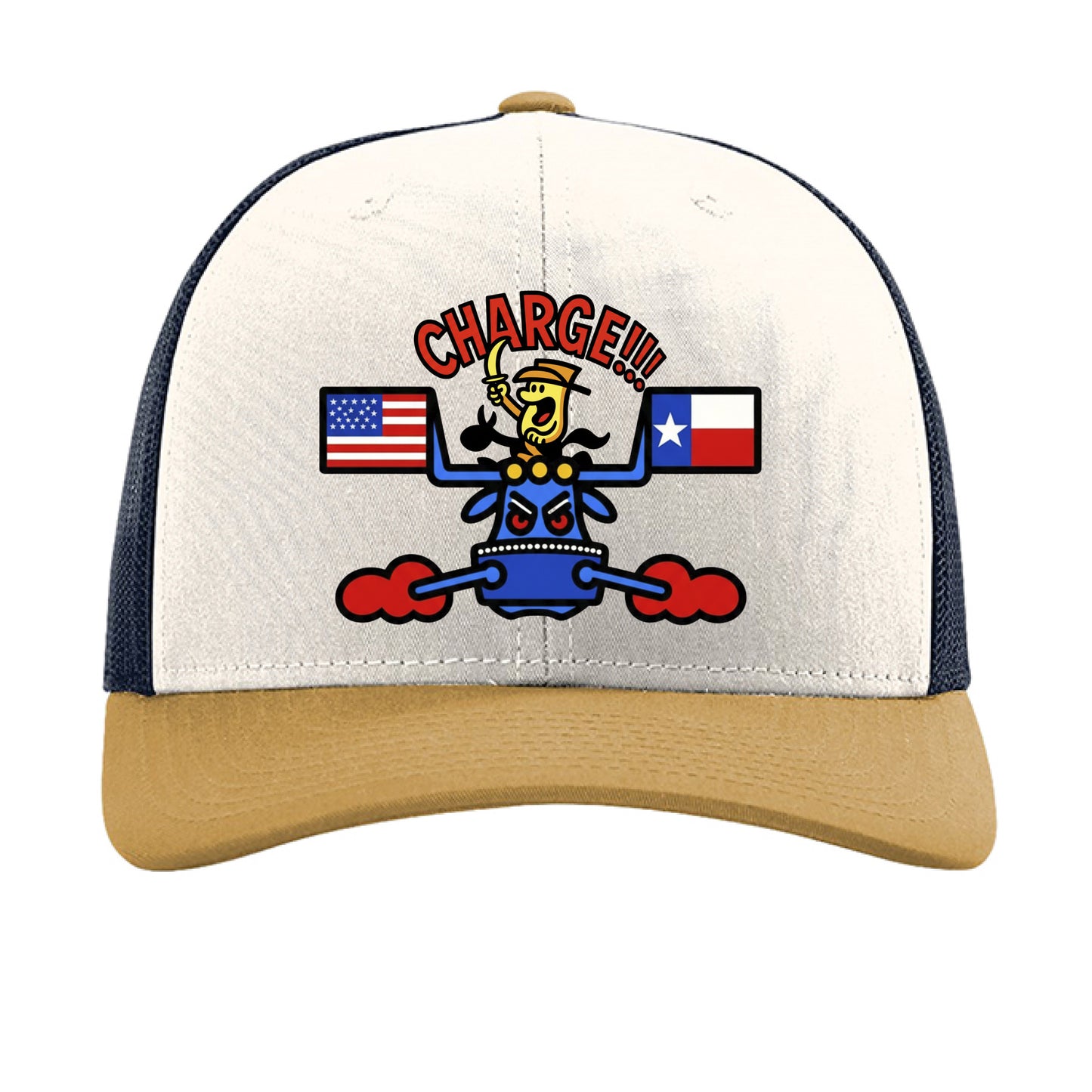 Cream/ Navy/ Amber Gold - FRONT