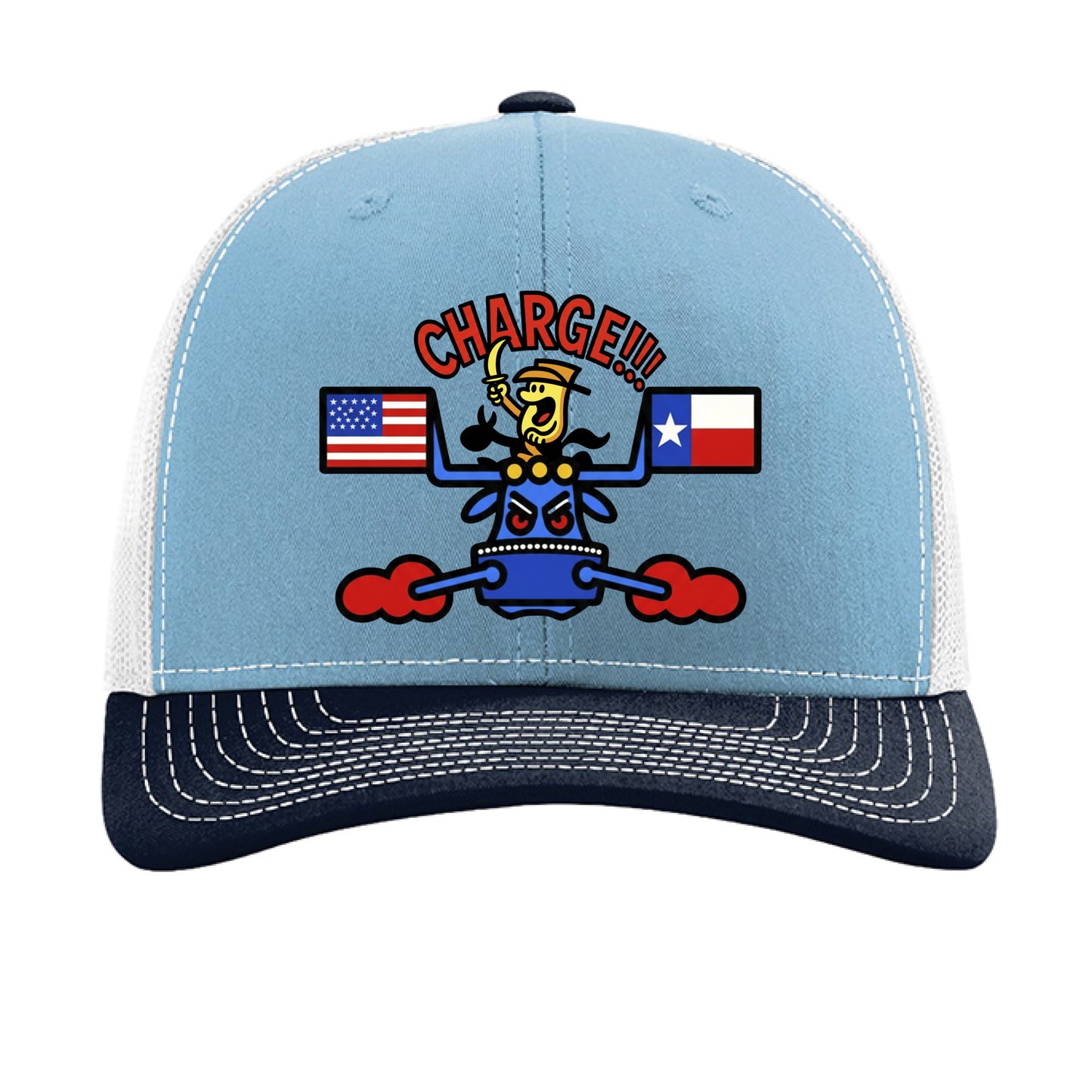 Columbia Blue/ White/ Navy - FRONT